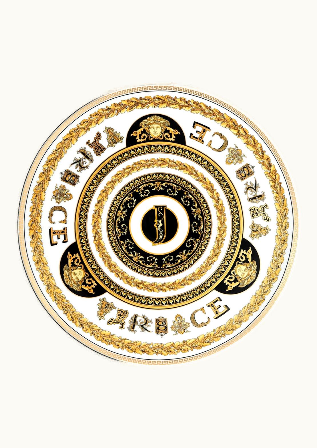 Versace Versace Virtus Alphabet J Charger Plate 33 CM Print