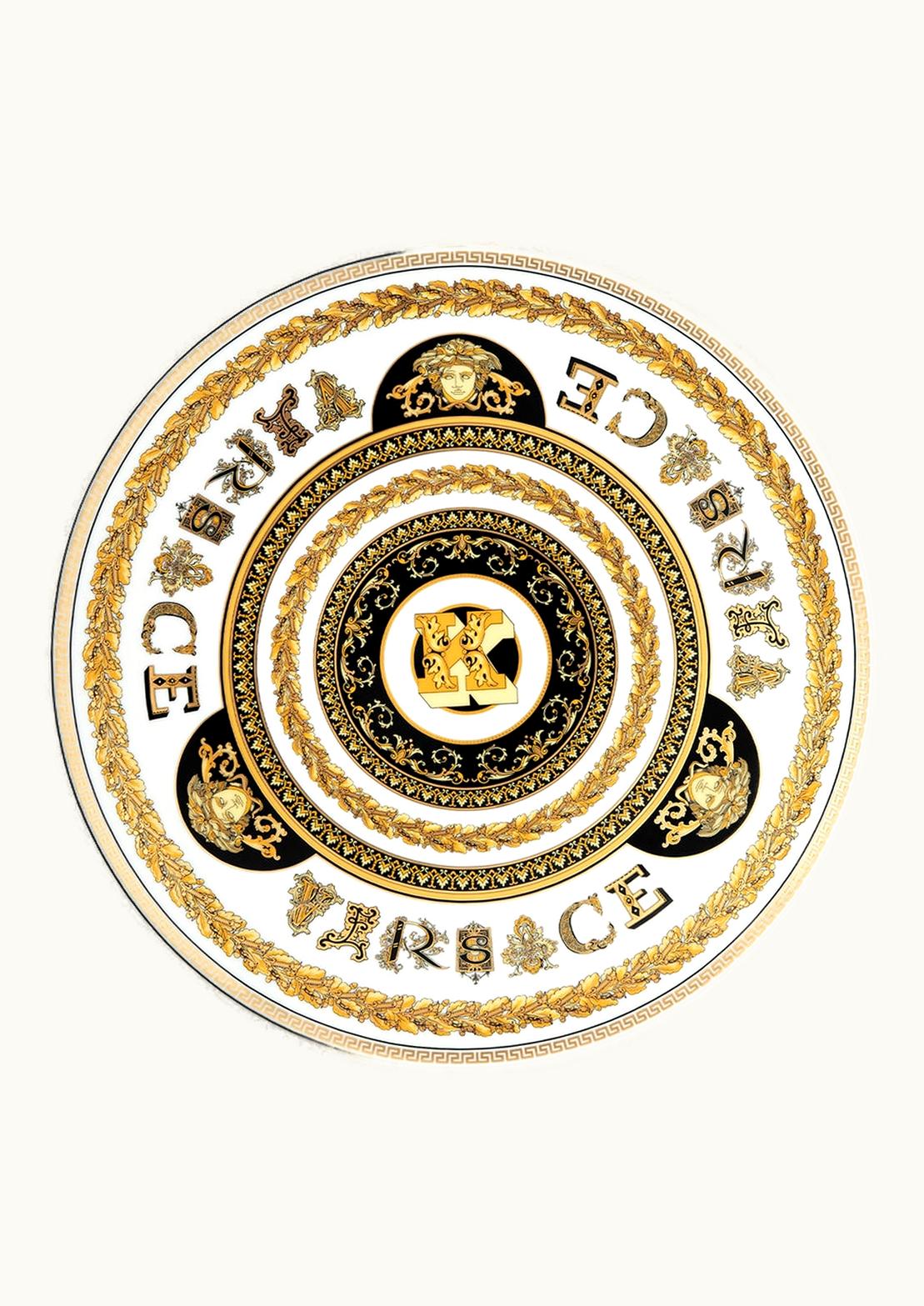 Versace Versace Virtus Alphabet K Charger Plate 33 CM Print