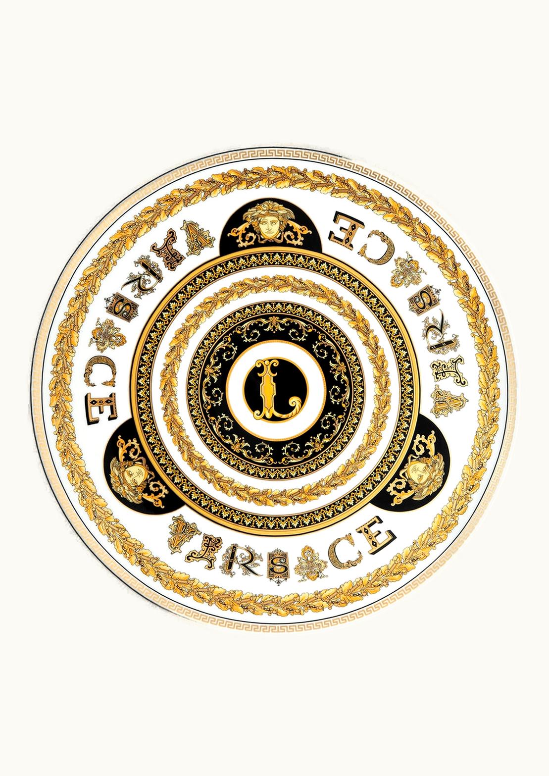 Versace Versace Virtus Alphabet L Charger Plate 33 CM Print