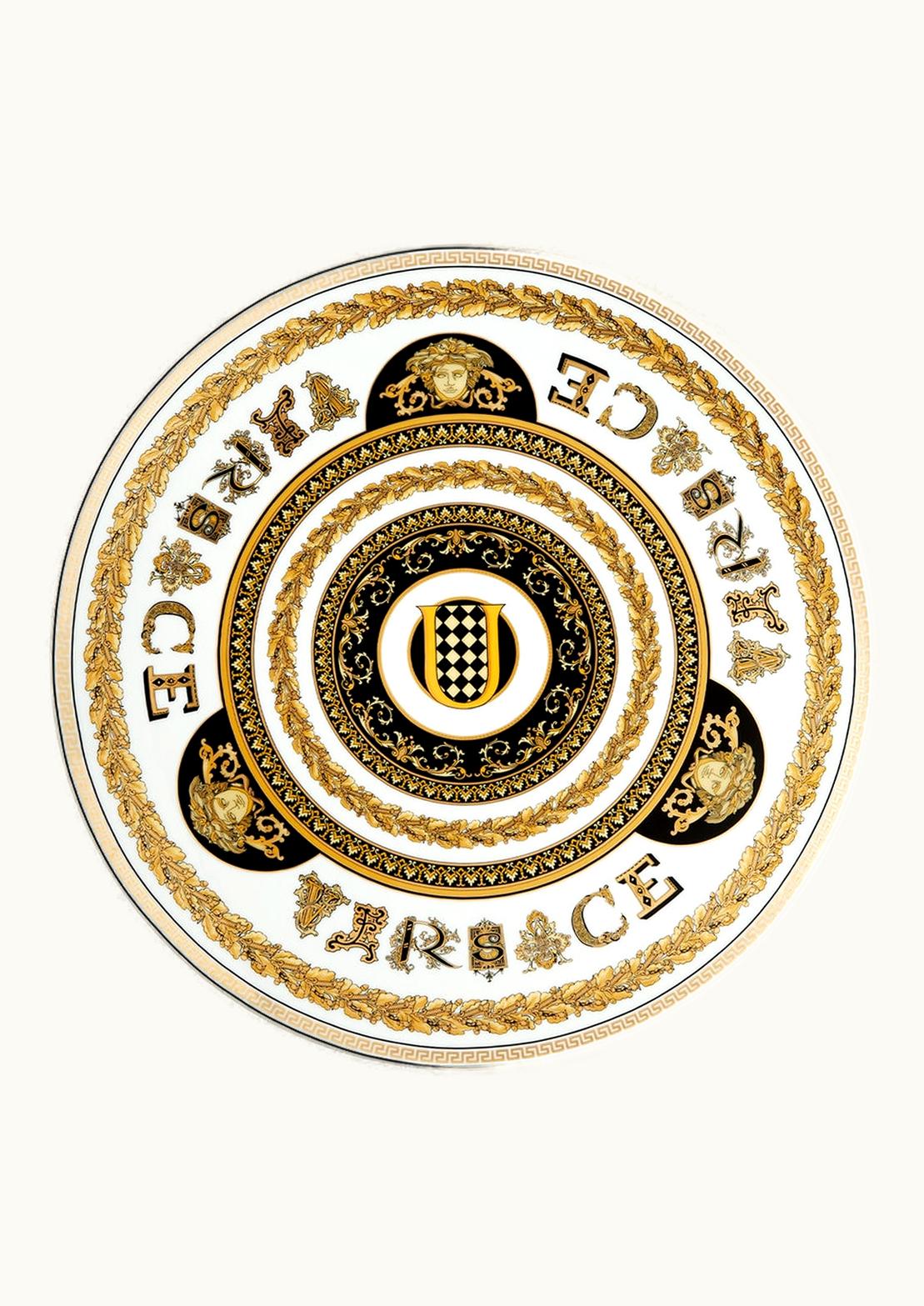 Versace Versace Virtus Alphabet U Charger Plate 33 CM Print