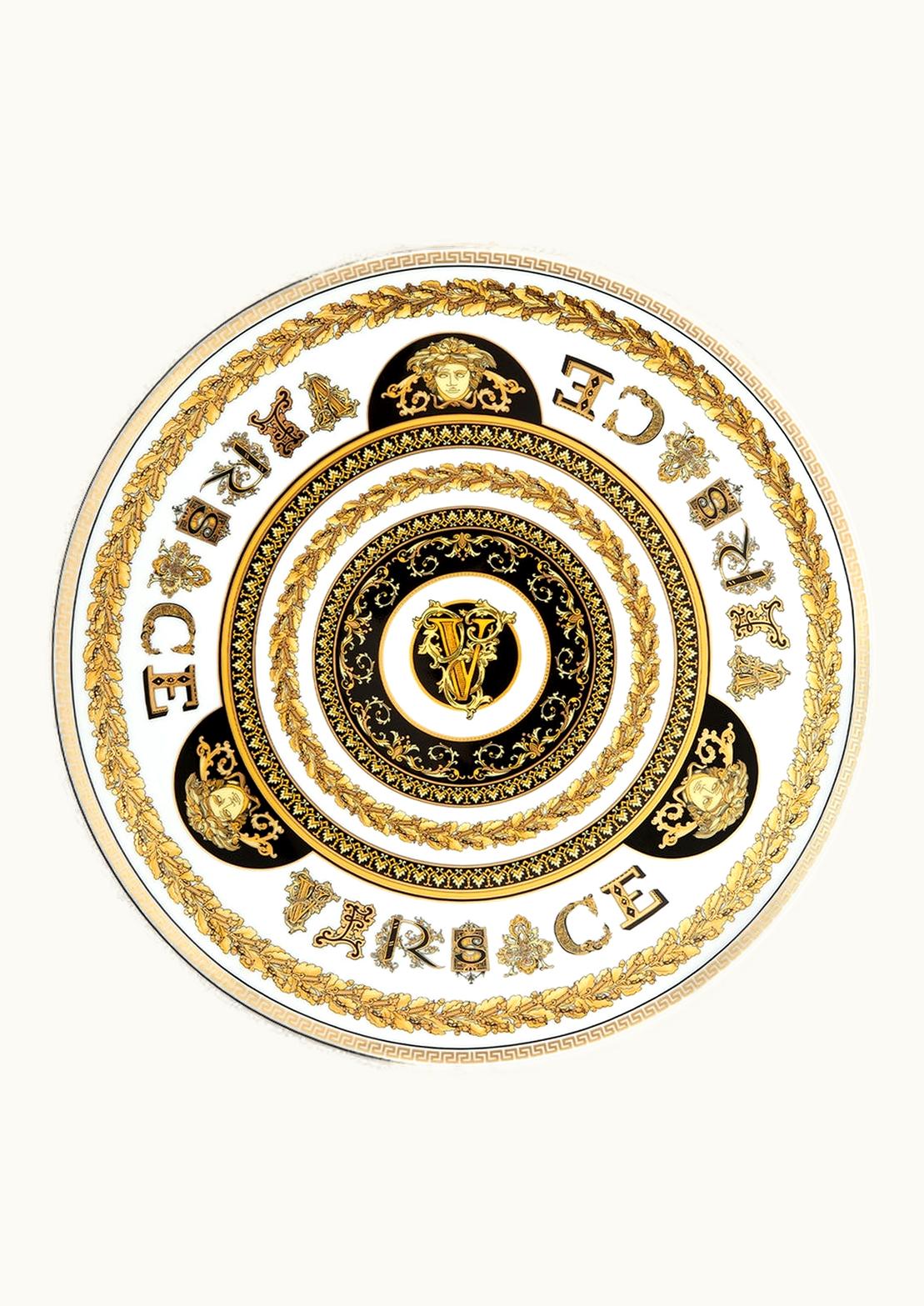 Versace Versace Virtus Alphabet V Charger Plate 33 CM Print