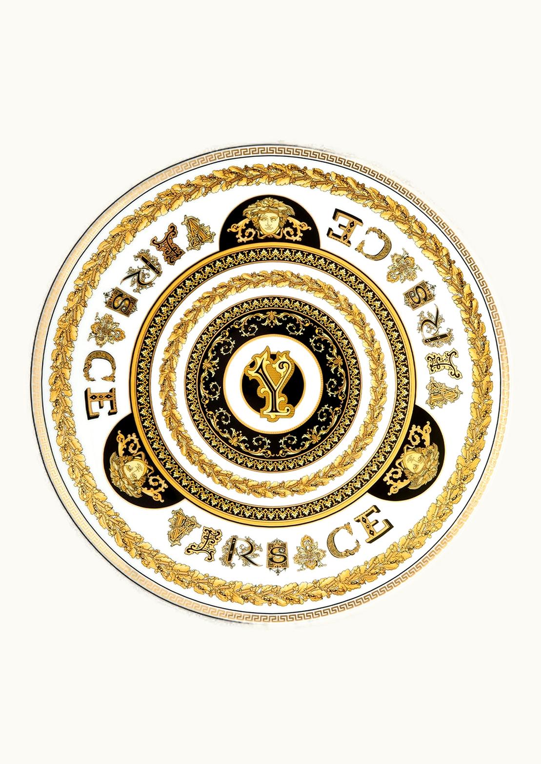 Versace Versace Virtus Alphabet Y Charger Plate 33 CM Print