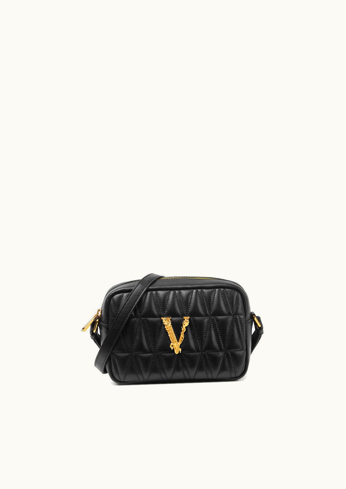 Versace Versace Virtus Crossbody Bag Black, Gold