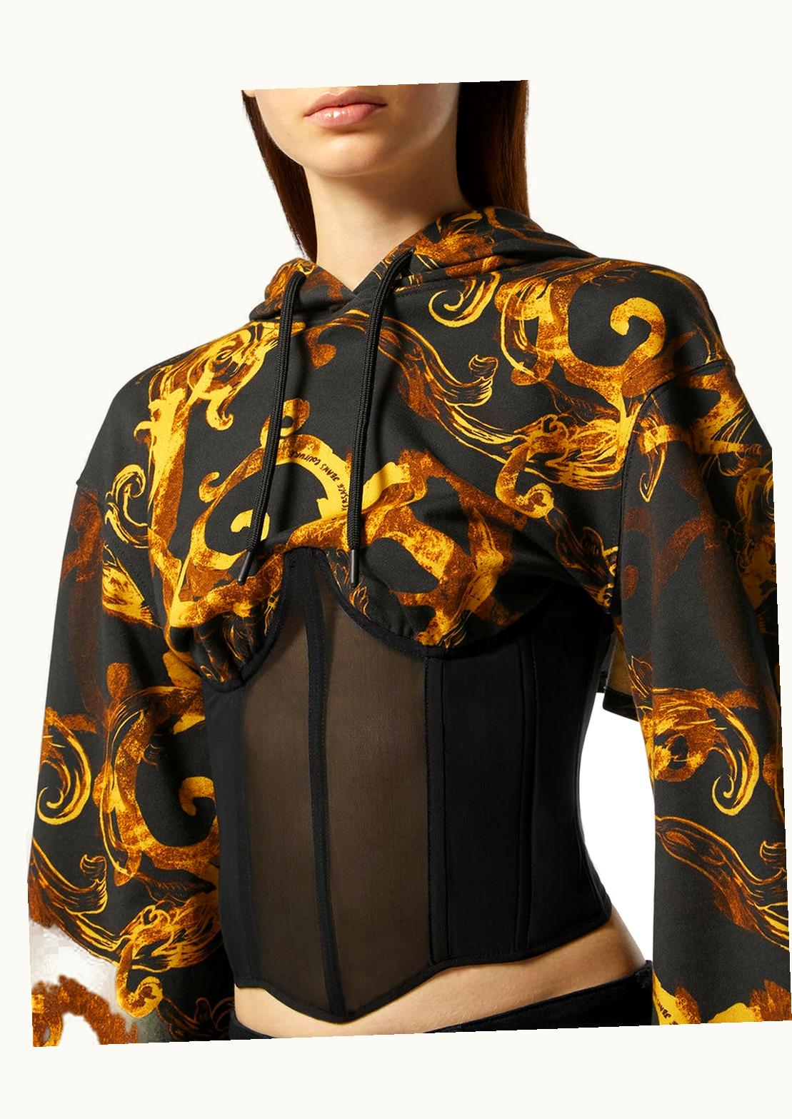 Versace Versace Watercolour Couture Corset Hoodie