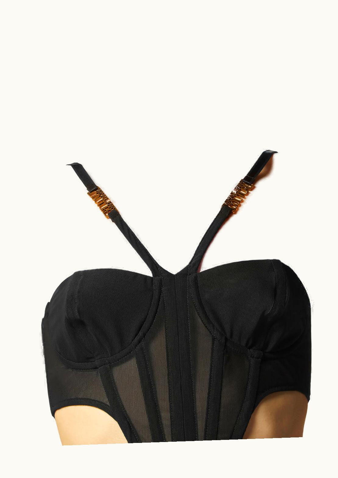 Versace Versace Watercolour Couture Corset Midi Dress