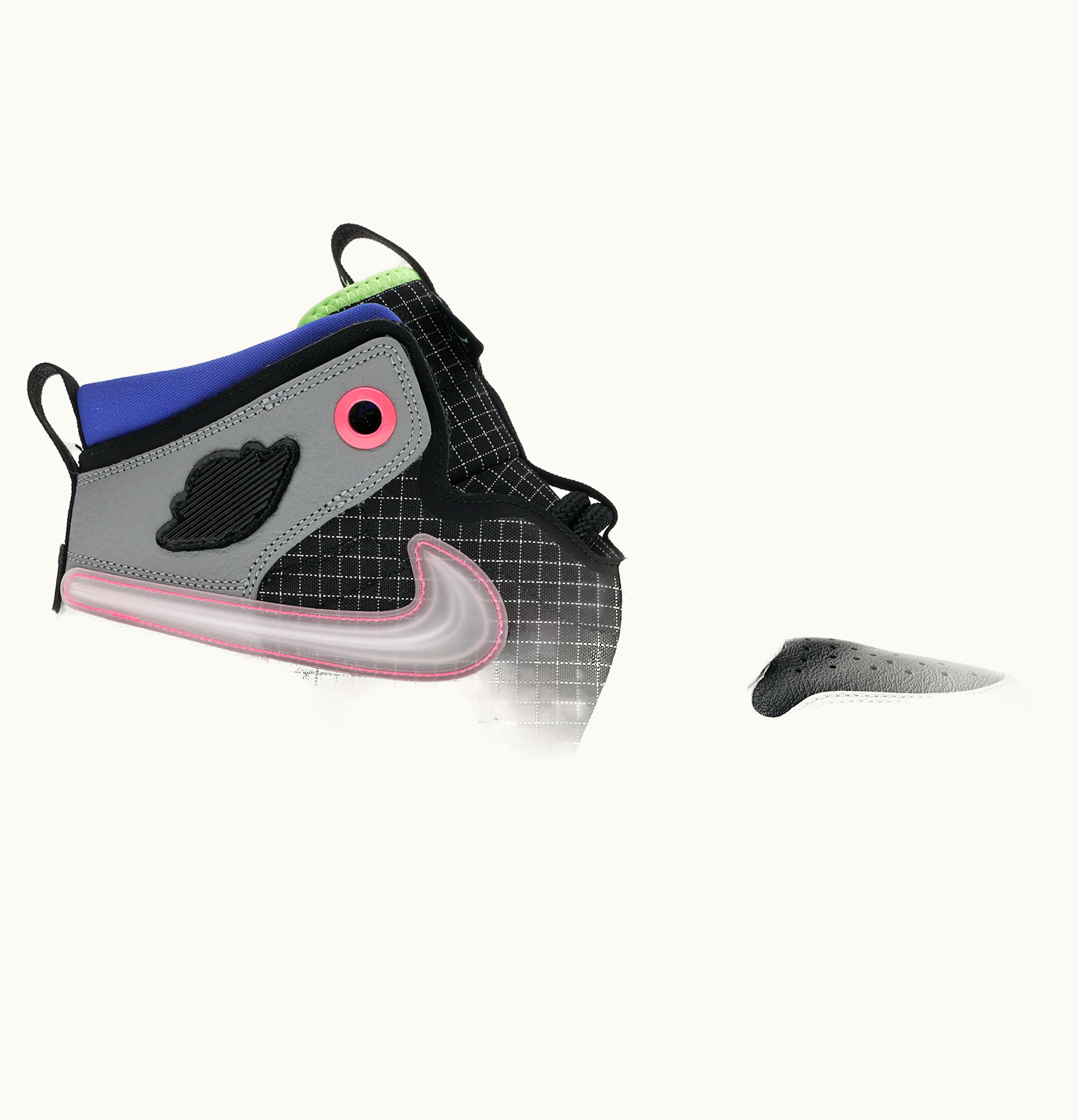 Jordan Air Jordan 1 High React Black Particle Grey