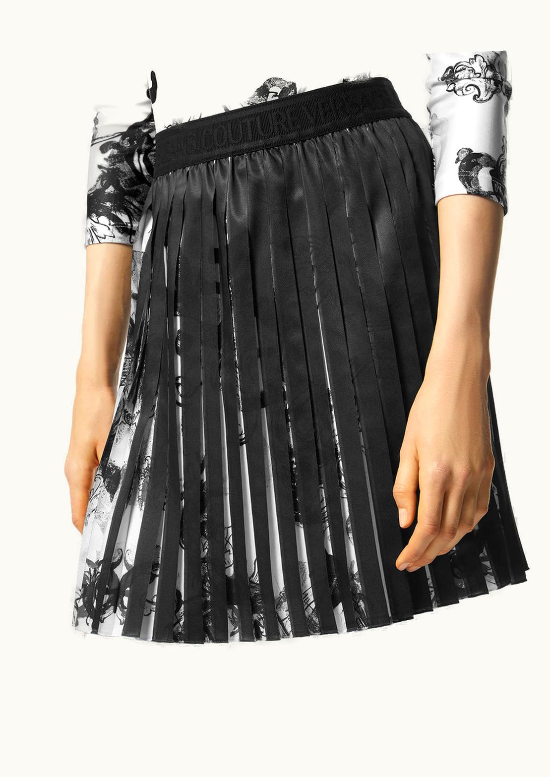 Versace Versace Watercolour Couture Pleated Skirt White, Print