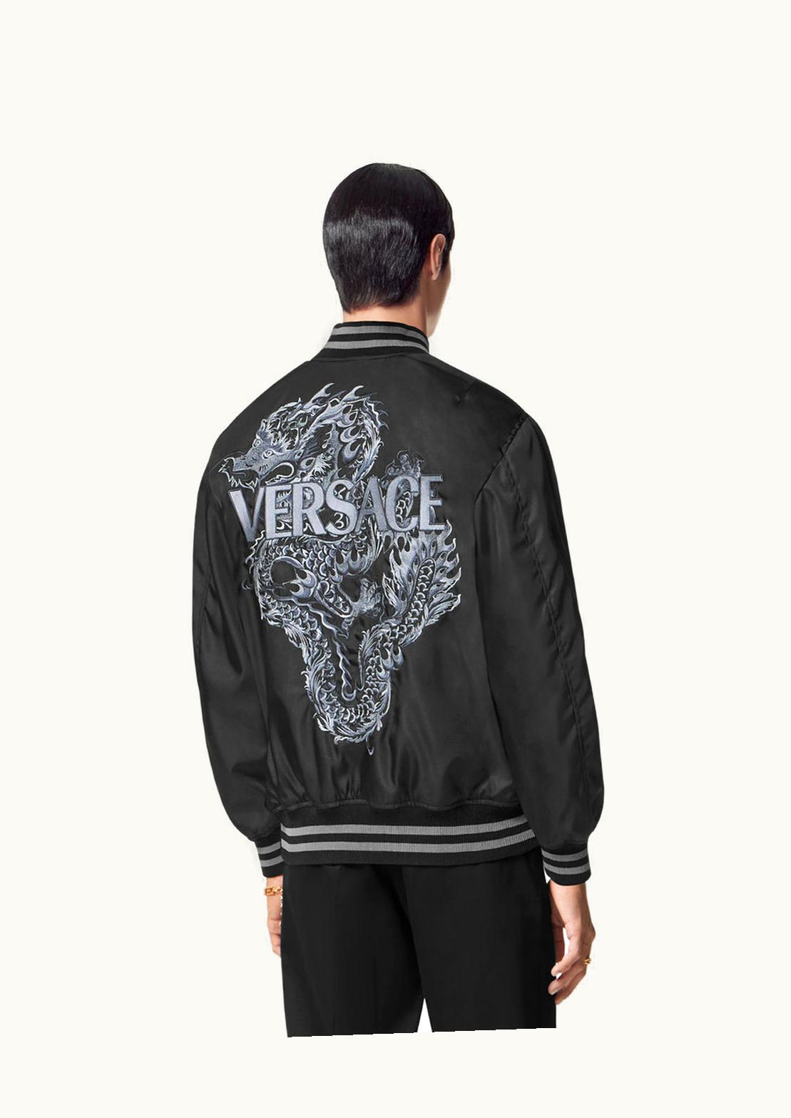 Versace Year Of The Dragon Bomber Jacket Black