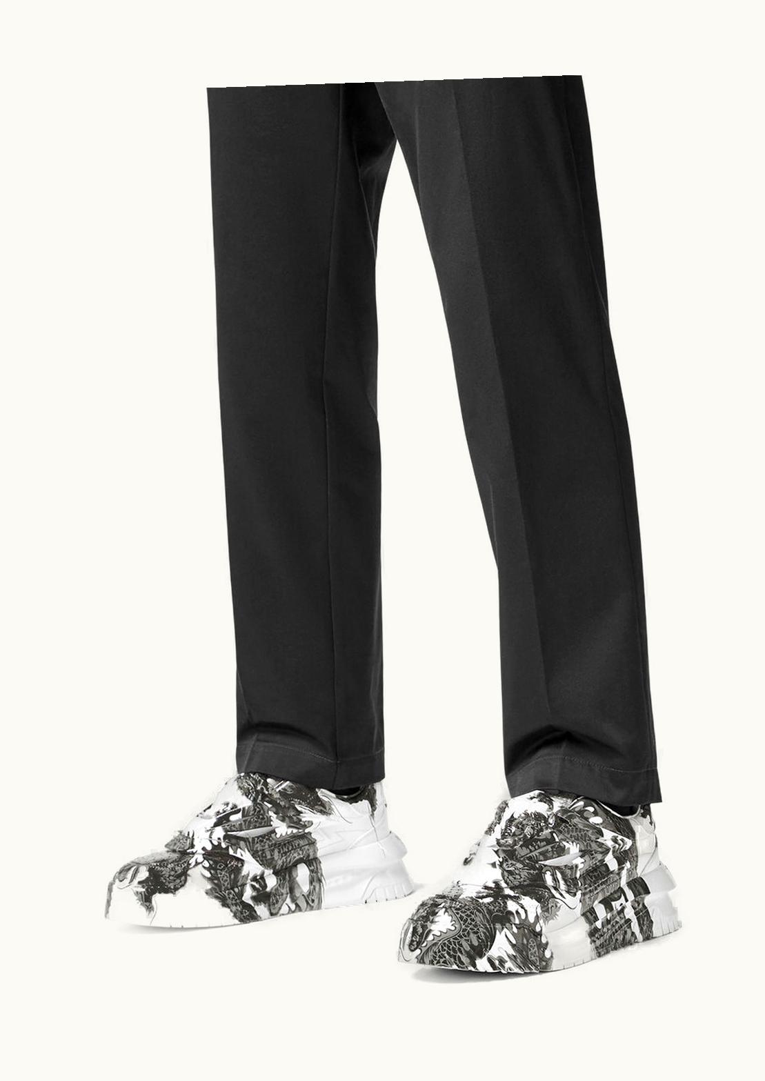 Versace Versace Year Of The Dragon Odissea Trainers White, Print