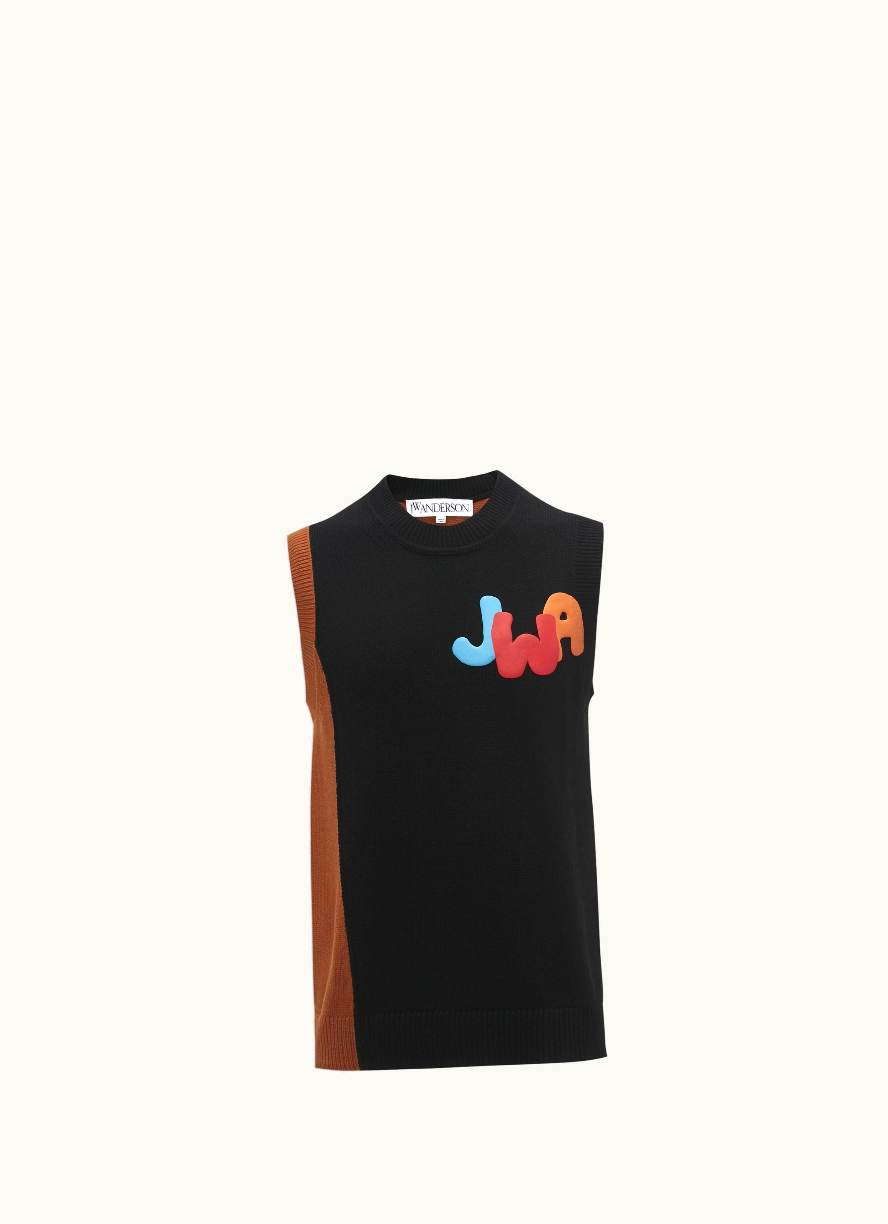 JW Anderson JW Anderson JWA Two Tone Vest In Black