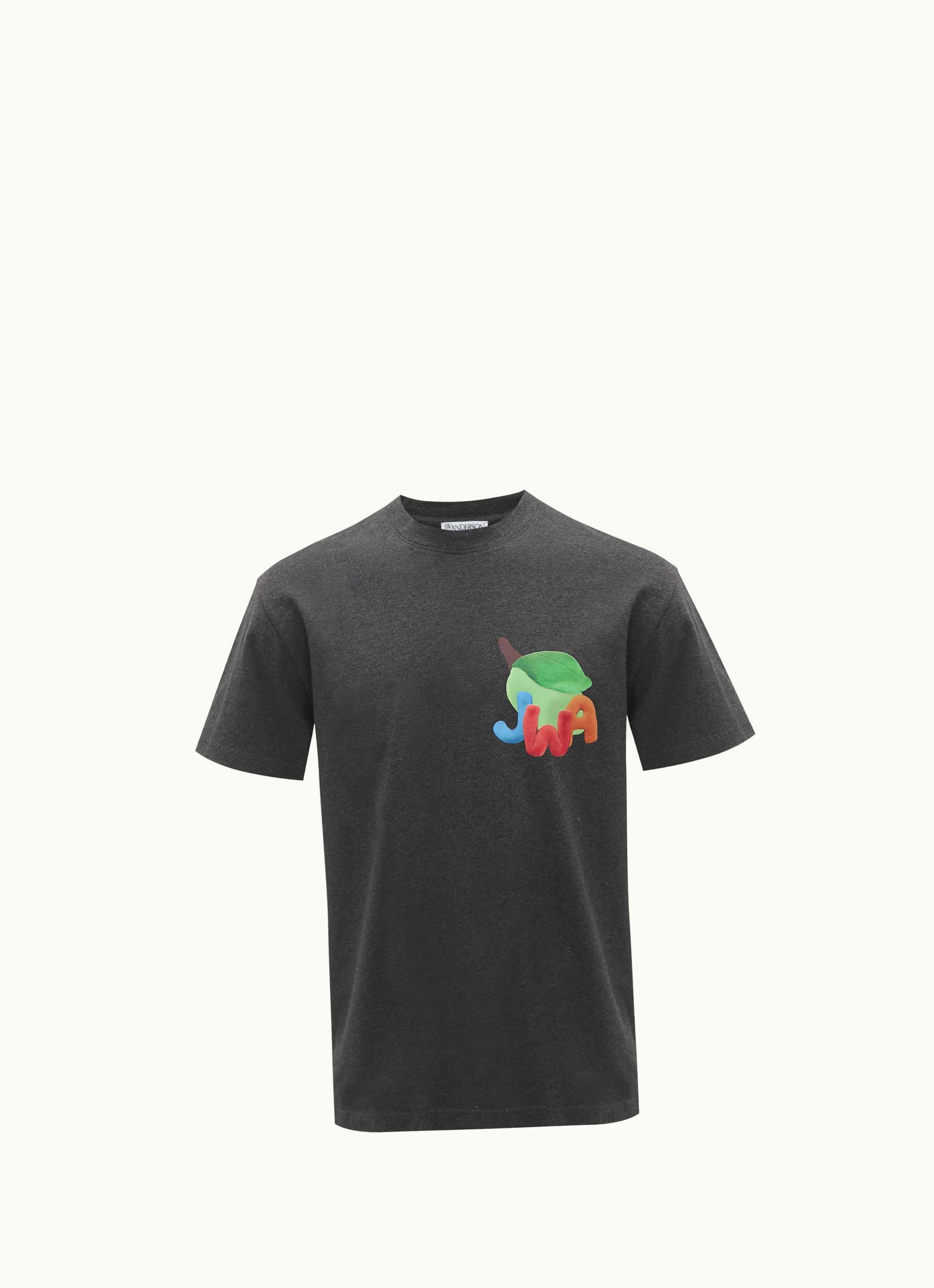 JW Anderson JW Anderson JWA Lime Print T-SHIRT In Grey