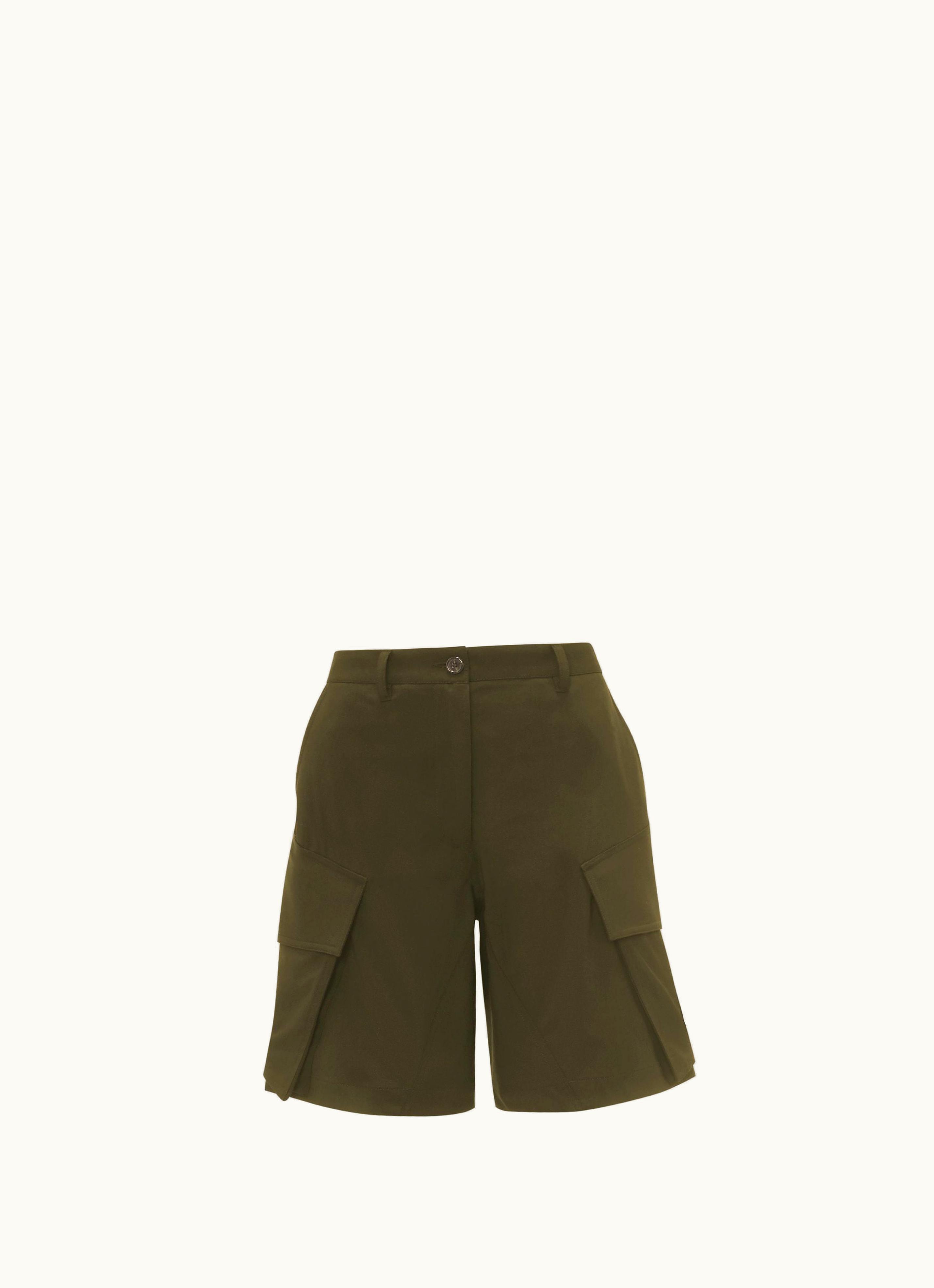 JW Anderson JW Anderson Tailored Cargo Shorts In Green
