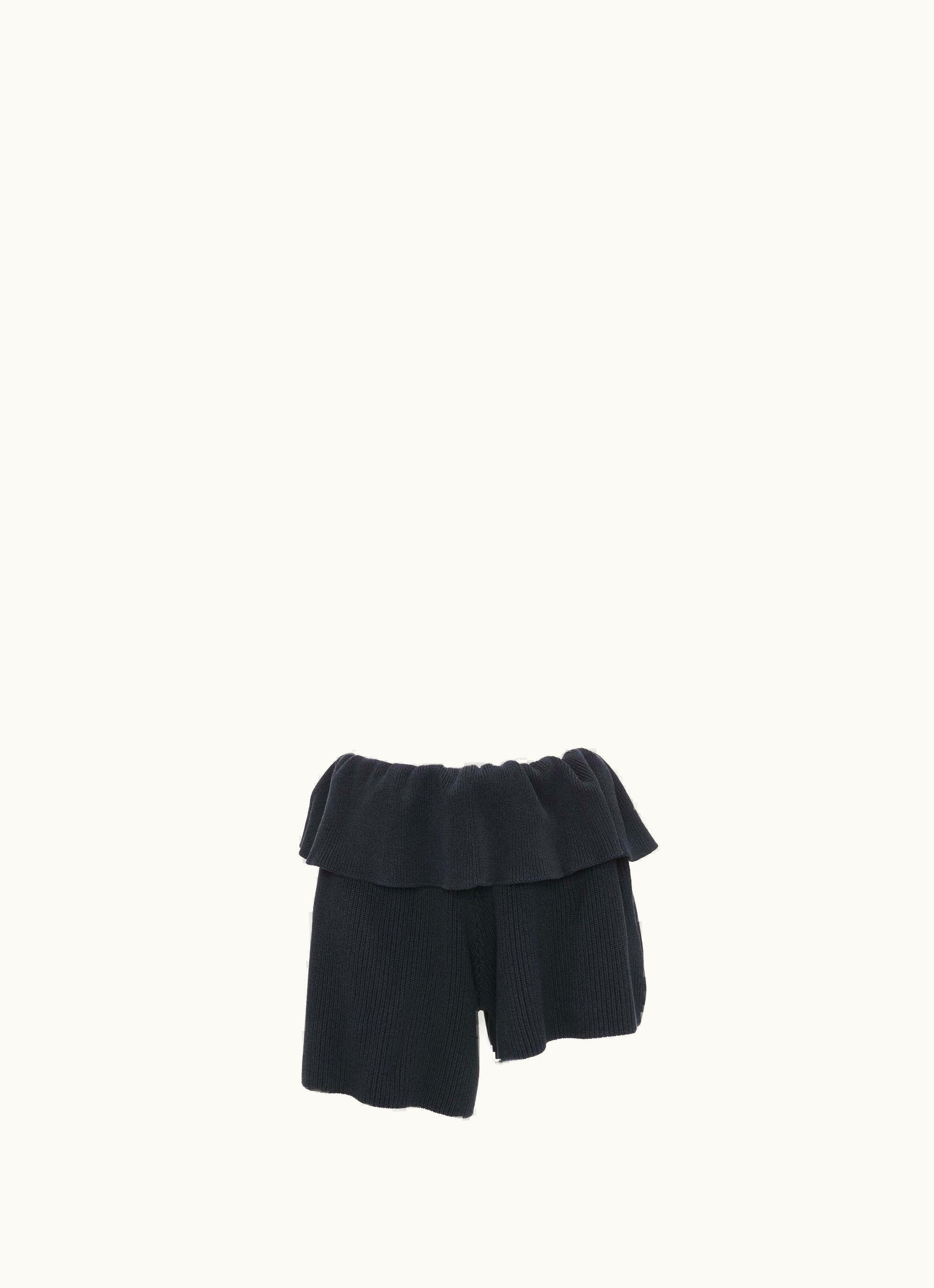 JW Anderson JW Anderson Fold Over Asymmetric Shorts In Blue