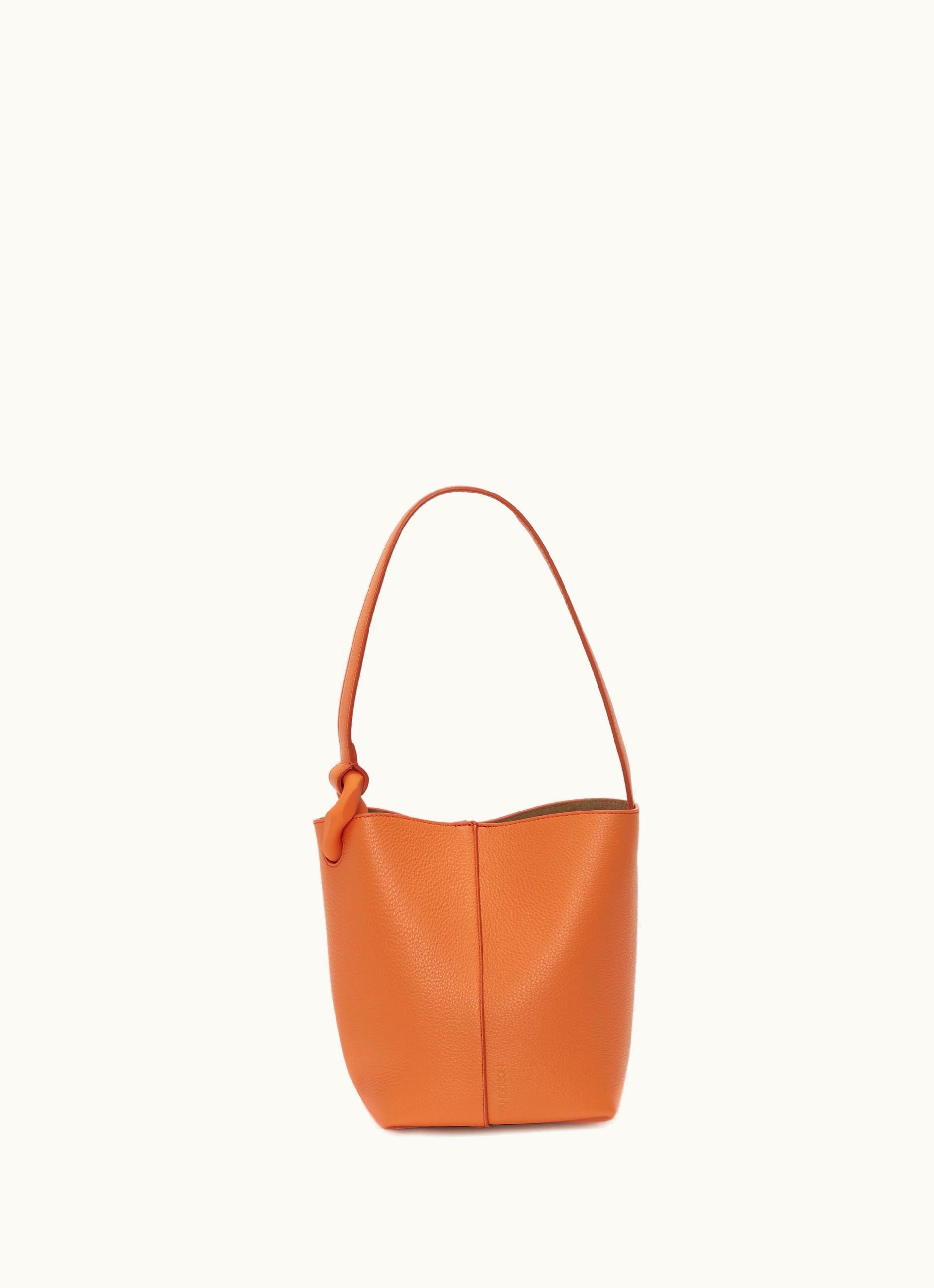 JW Anderson JW Anderson JWA Corner Bag - Leather Bucket Bag In Orange