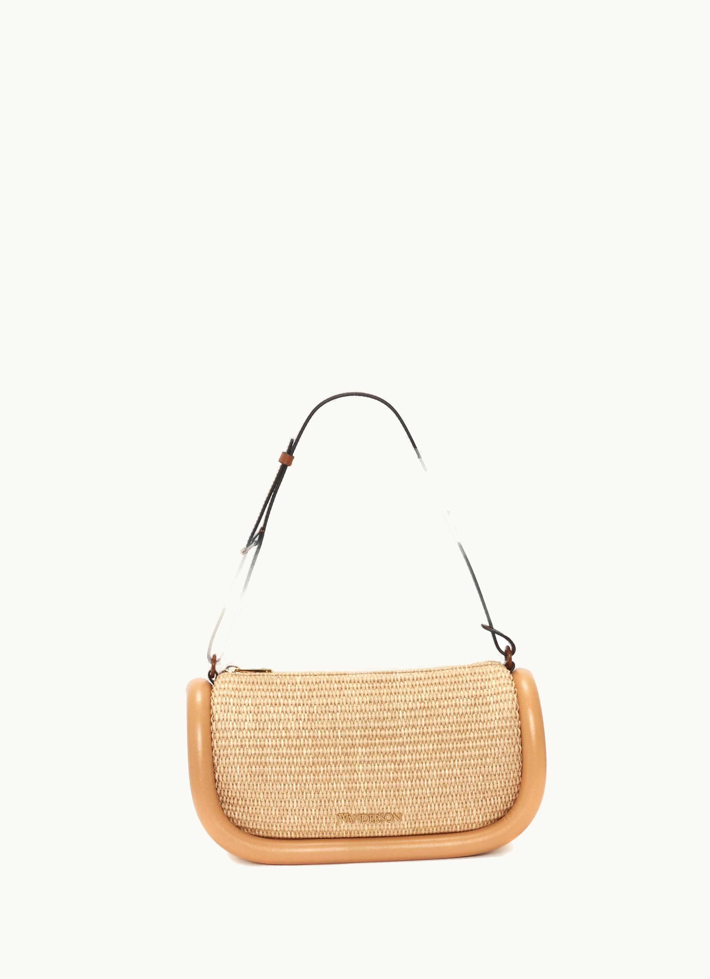 JW Anderson JW Anderson BUMPER-15 - Raffia Shoulder Bag In Neutrals