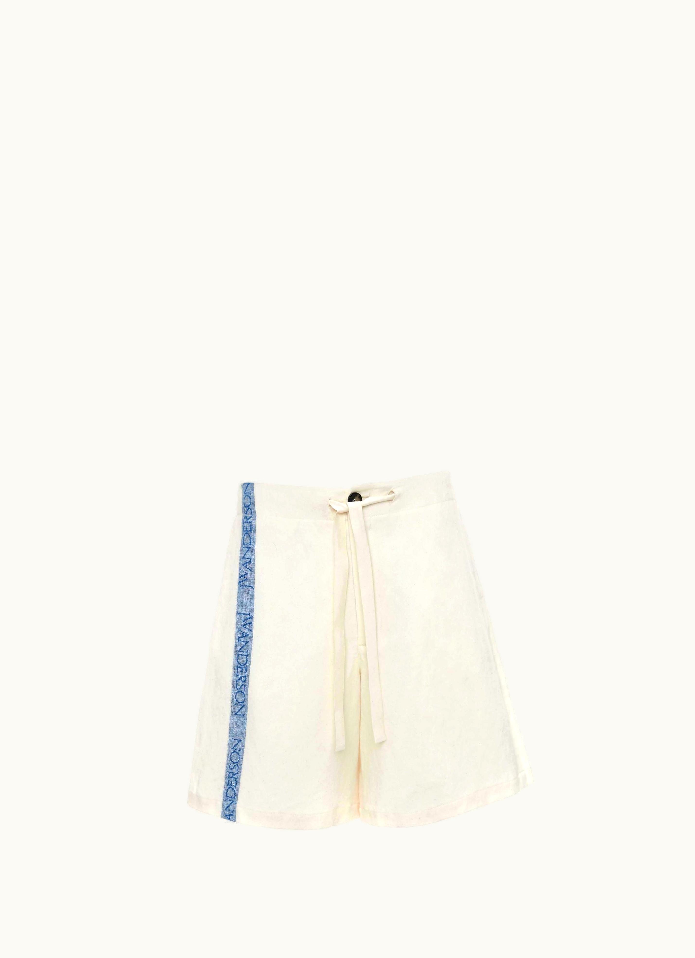 JW Anderson JW Anderson Wide Leg Shorts In Off White