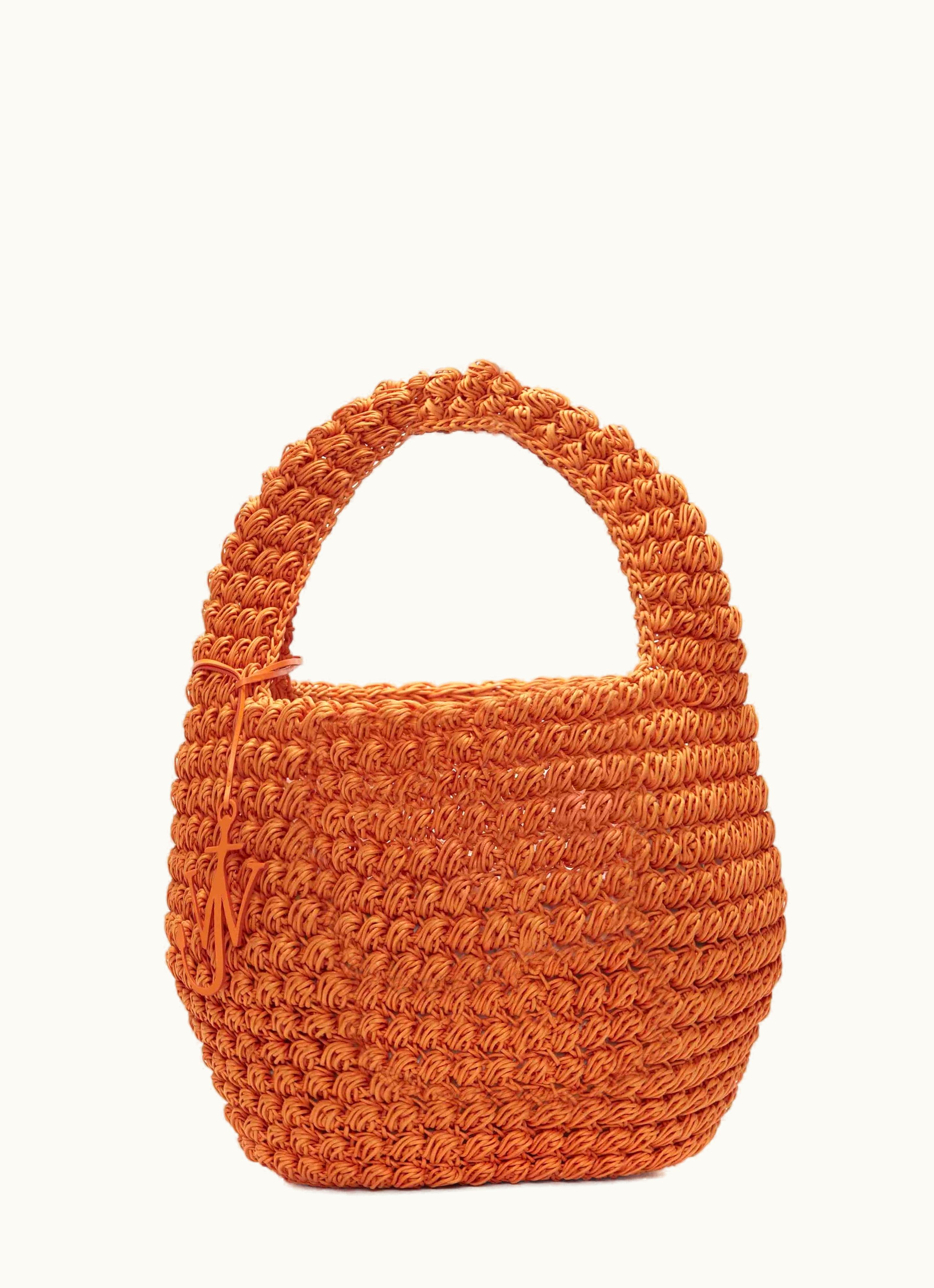 JW Anderson JW Anderson Large Popcorn Basket - Tote Bag In Orange