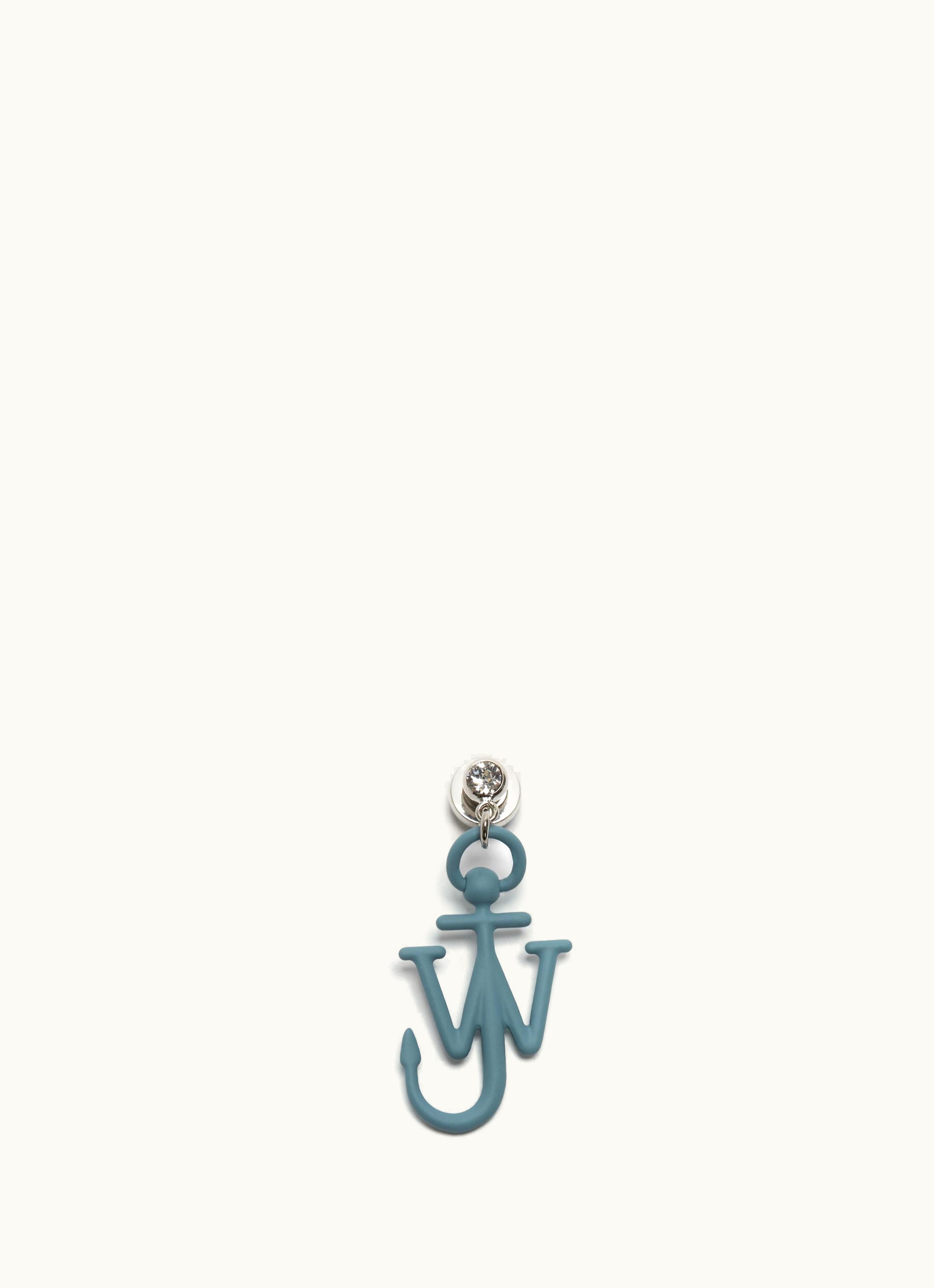 JW Anderson JW Anderson Crystal Anchor Earring In Blue