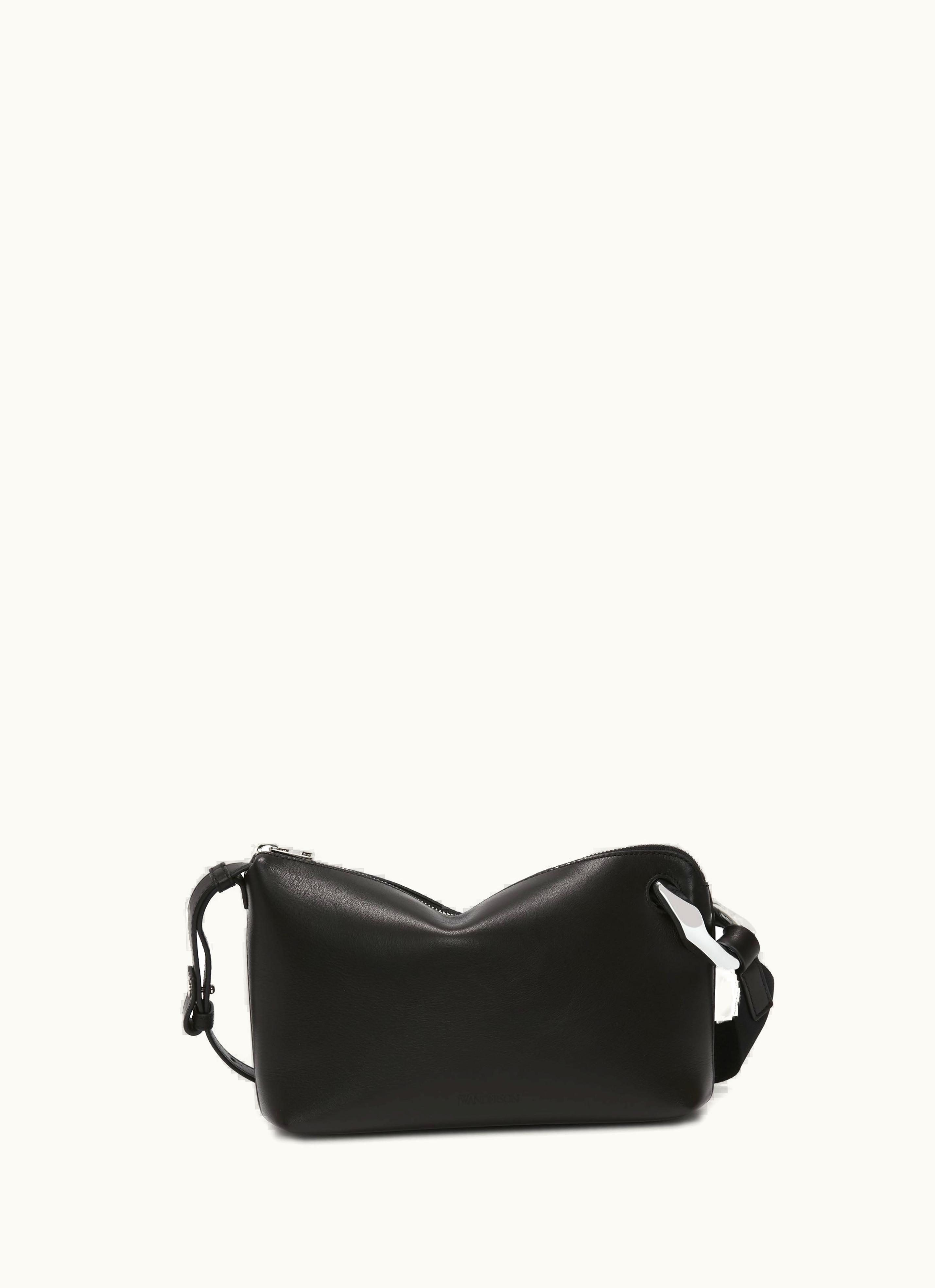 JW Anderson JW Anderson Small JWA Corner Bag - Leather Crossbody Bag In Black