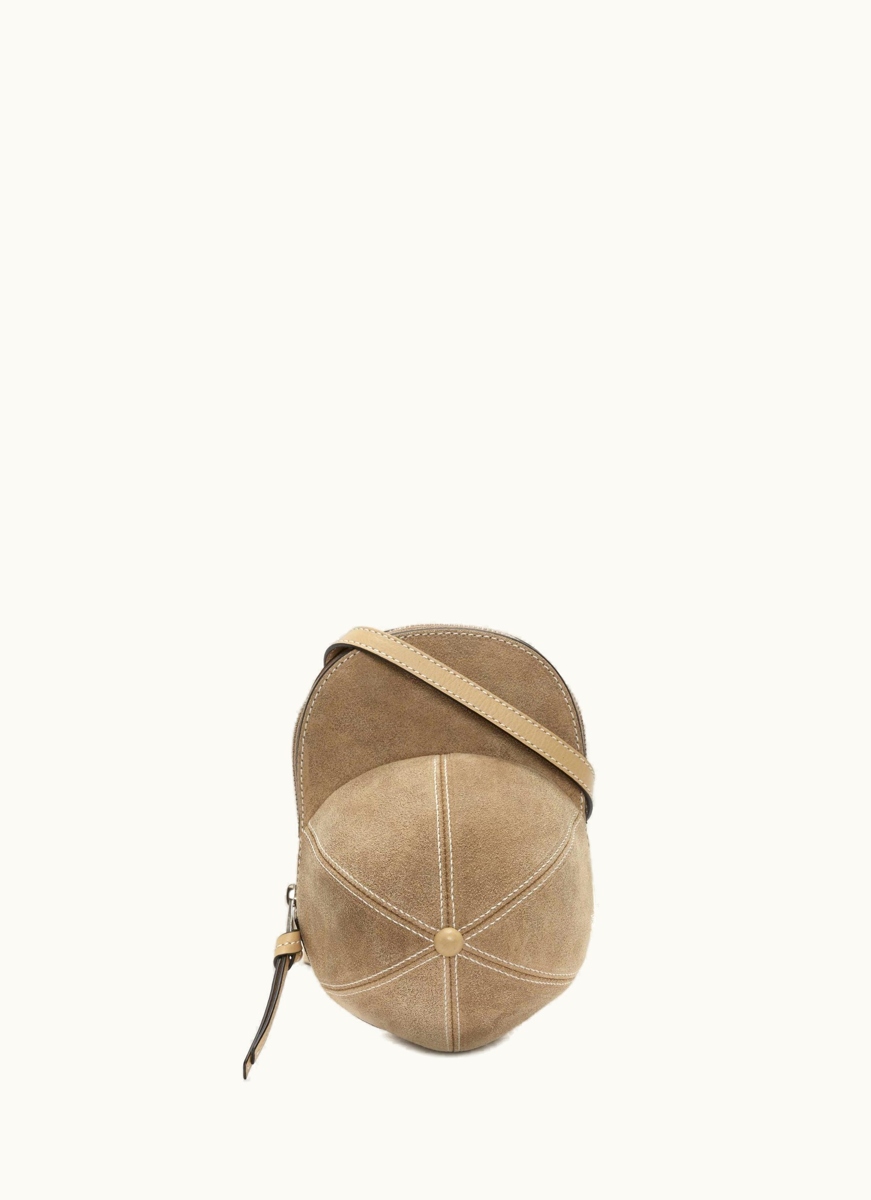 JW Anderson JW Anderson Crossbody Cap Bag - Leather Crossbody Bag In Taupe