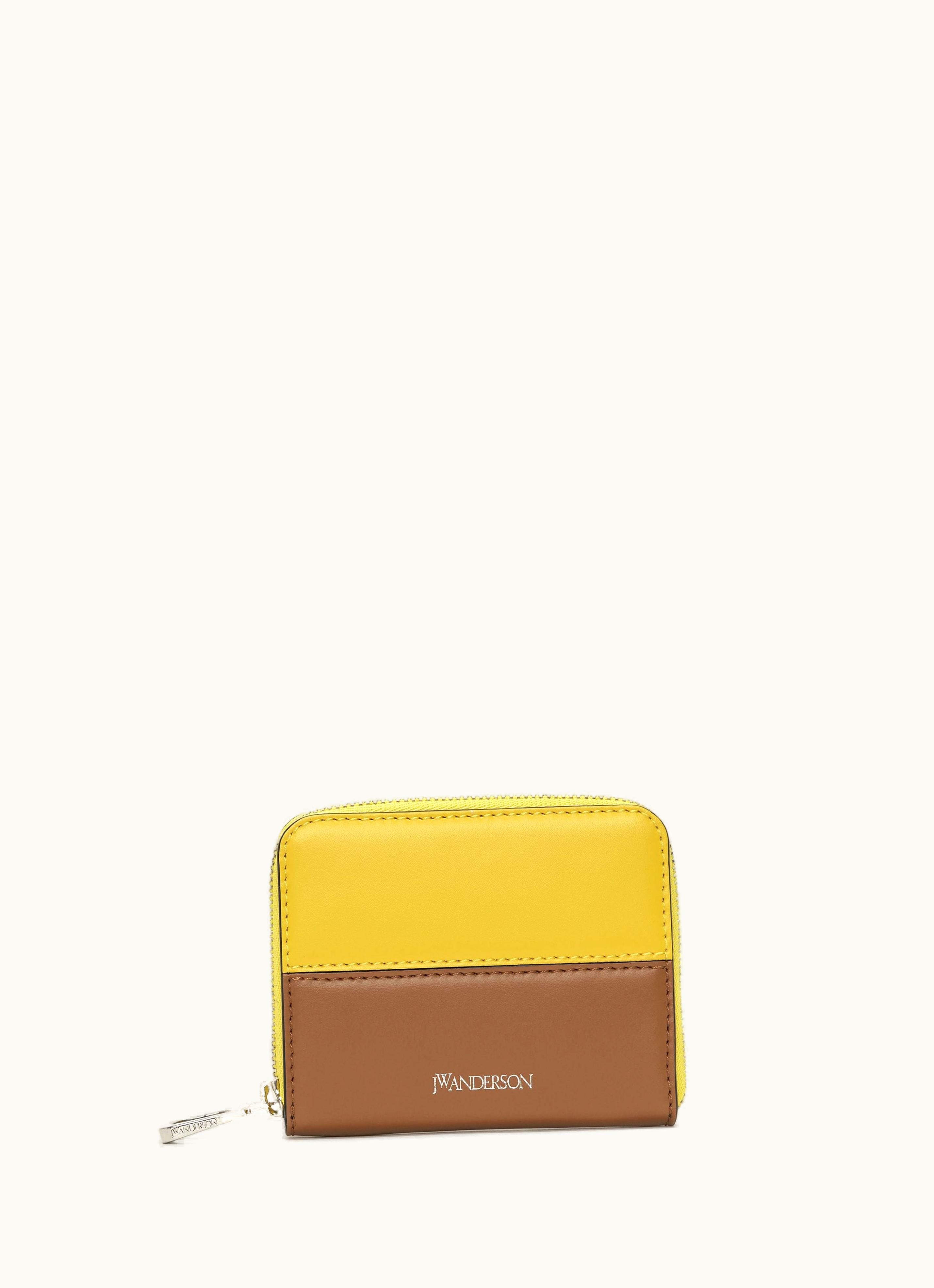 JW Anderson JW Anderson Leather Coin Wallet With JWA Puller In Brown