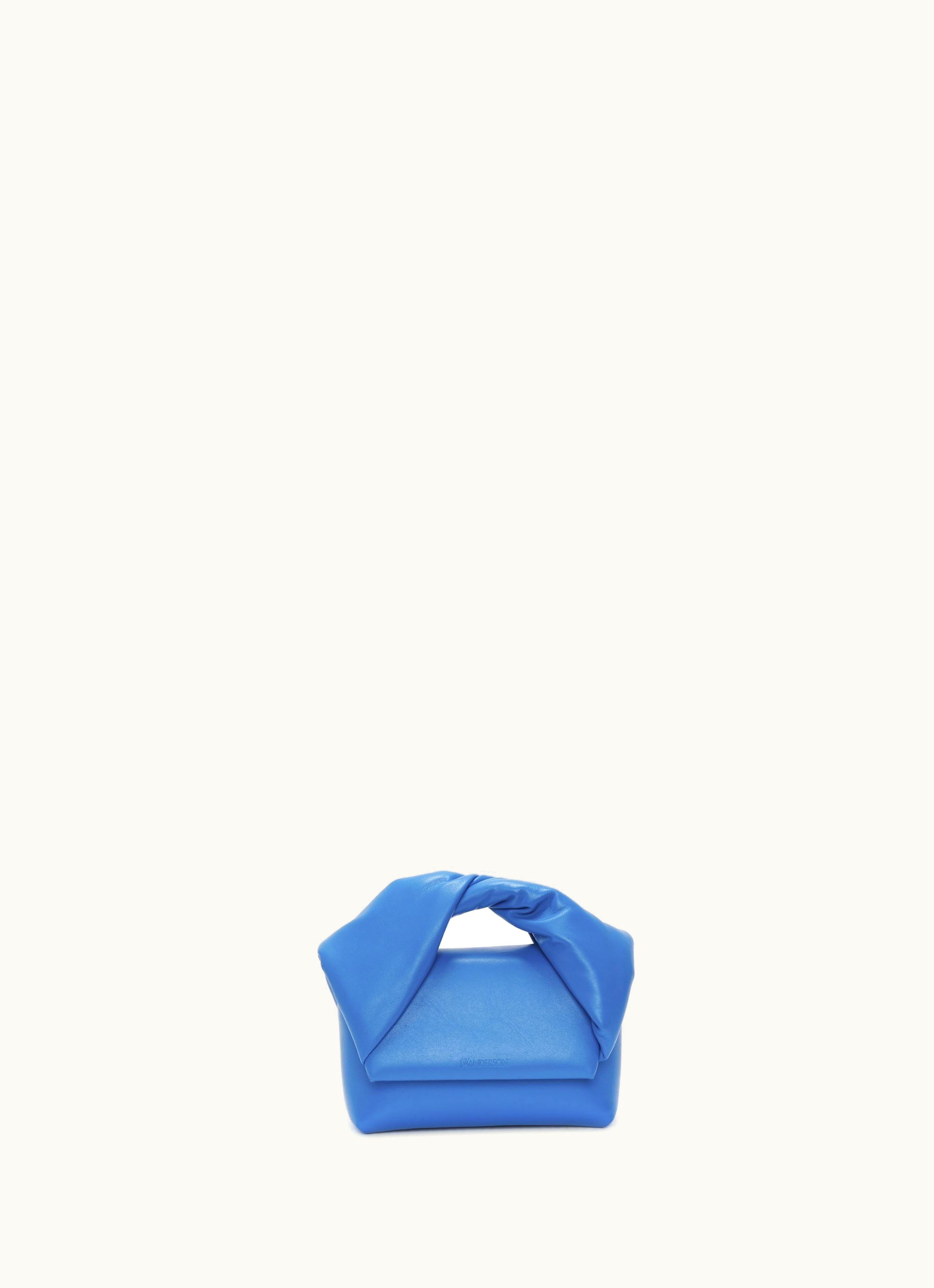 JW Anderson JW Anderson Small Twister - Leather Top Handle Bag In Blue