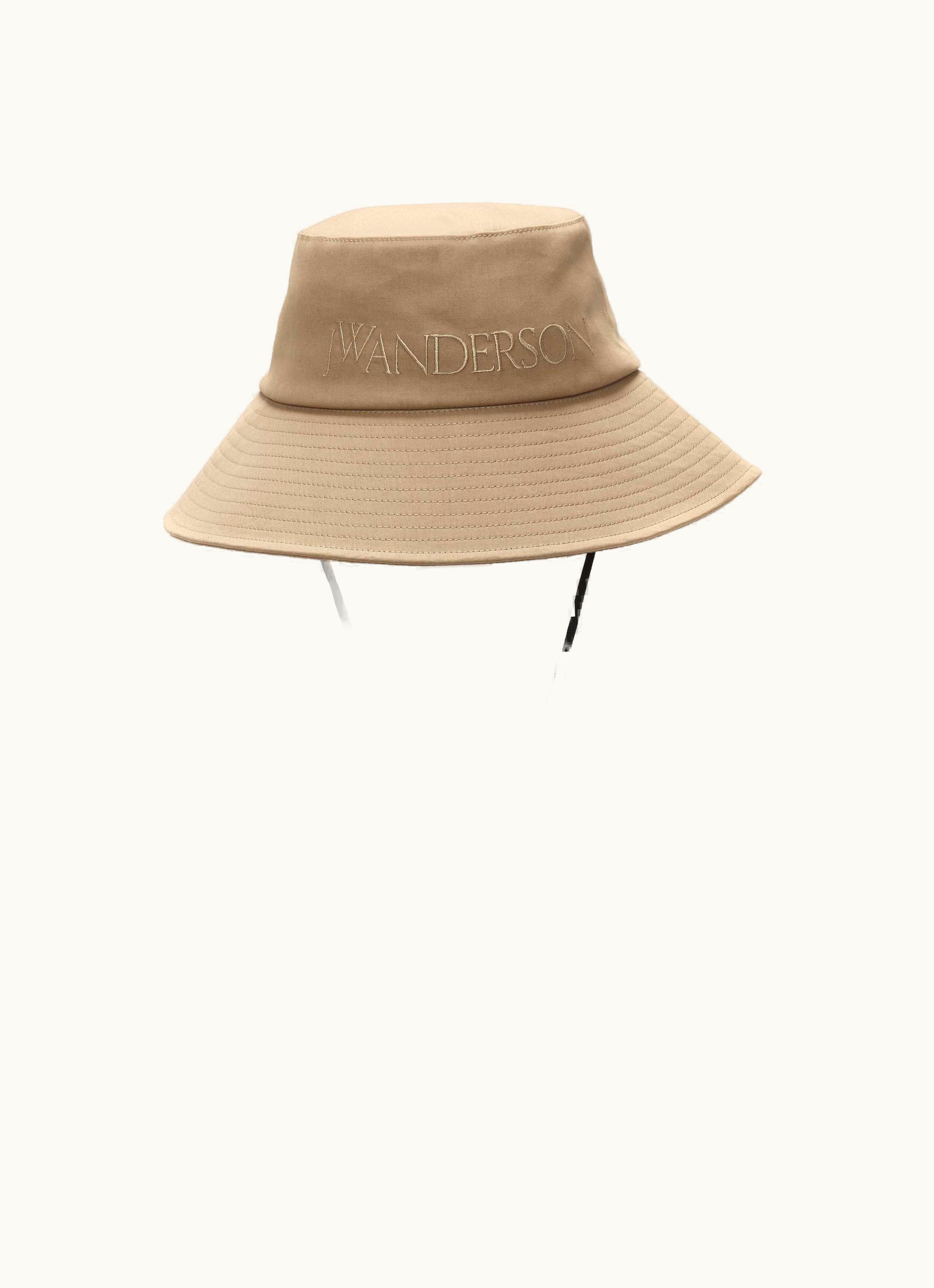 JW Anderson JW Anderson Shade Hat With Logo In Neutrals