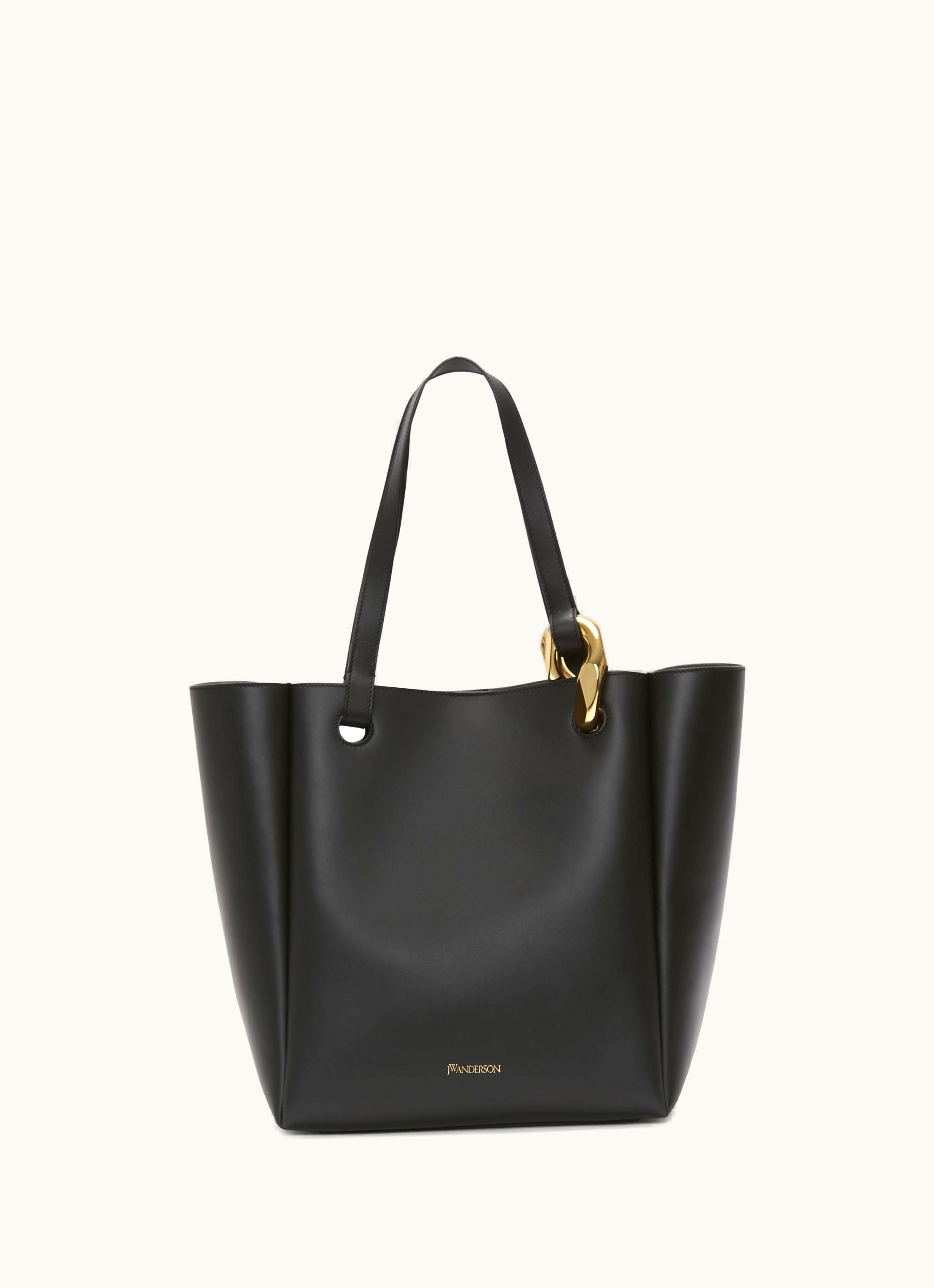 JW Anderson JW Anderson JWA Chainlink Leather Tote Bag Black
