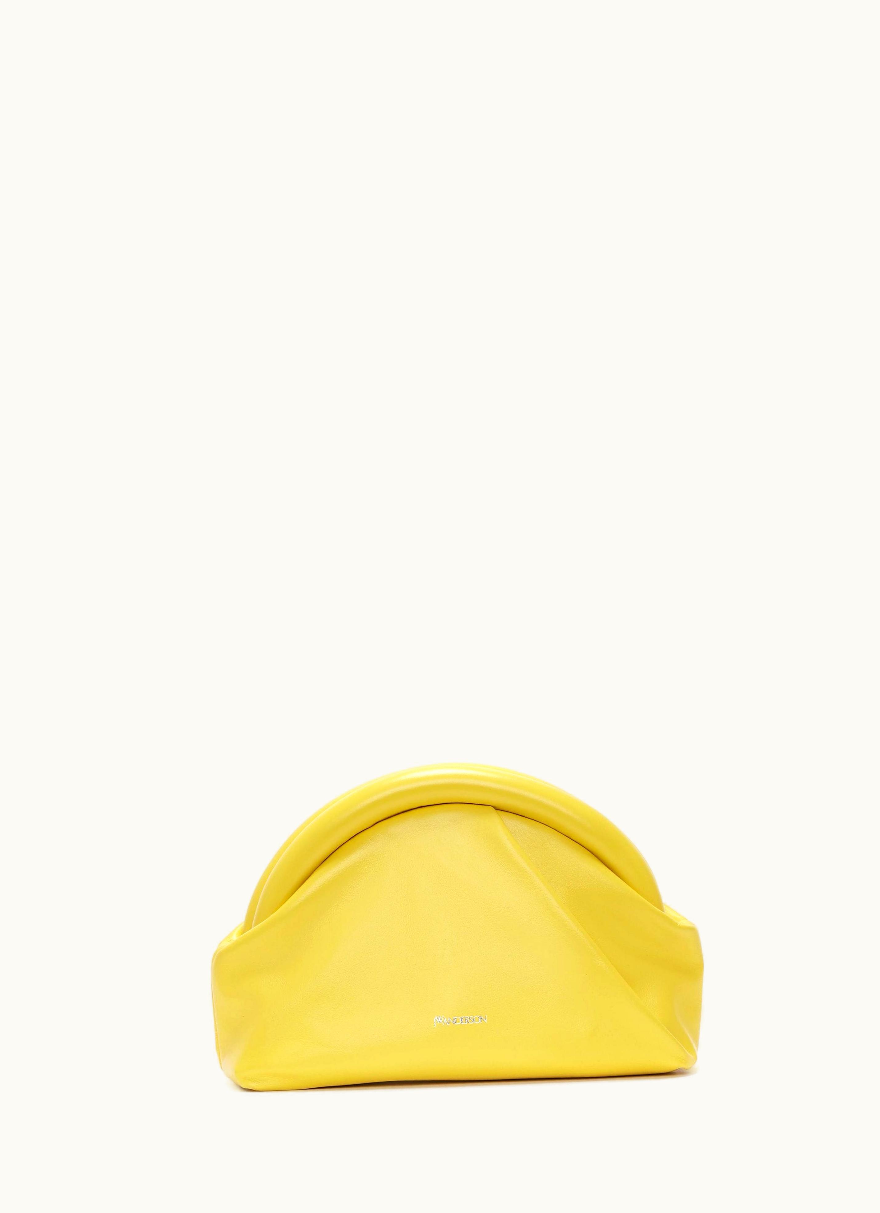 JW Anderson JW Anderson BUMPER-CLUTCH - Leather Mini Bag In Yellow