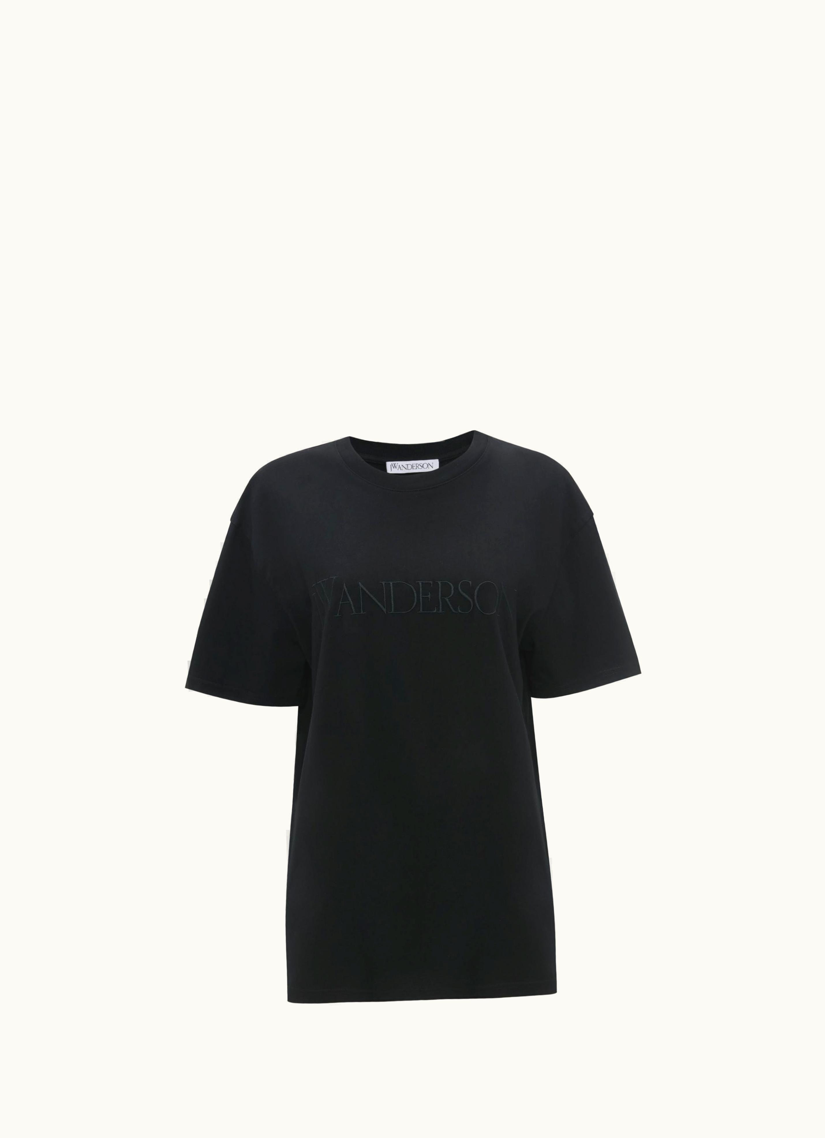 JW Anderson JW Anderson Classic Fit Crewneck T-Shirt In Black