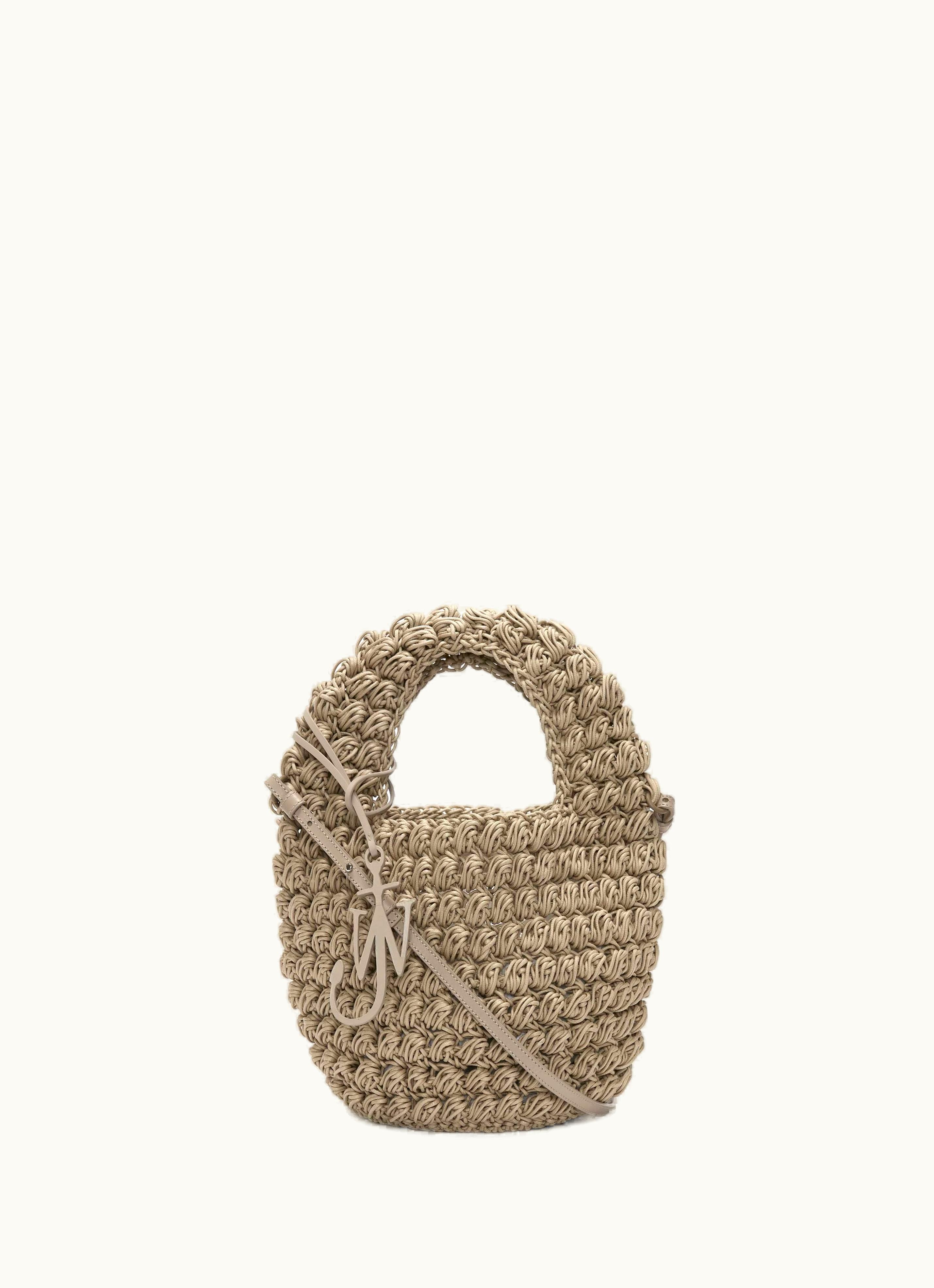 JW Anderson JW Anderson Popcorn Basket - Crossbody Bag In Grey