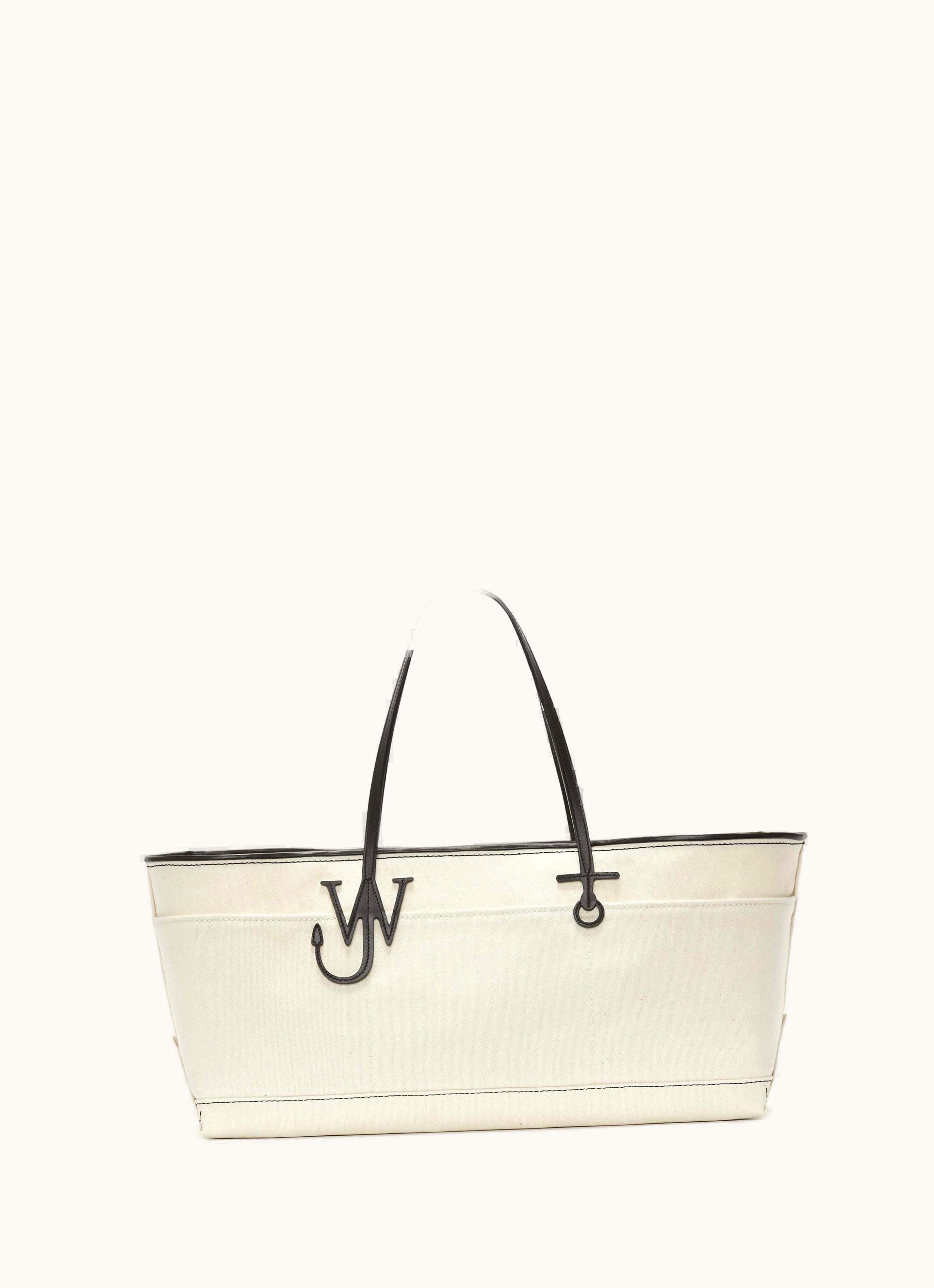 JW Anderson JW Anderson Stretch Anchor Tote - Canvas Tote Bag In White