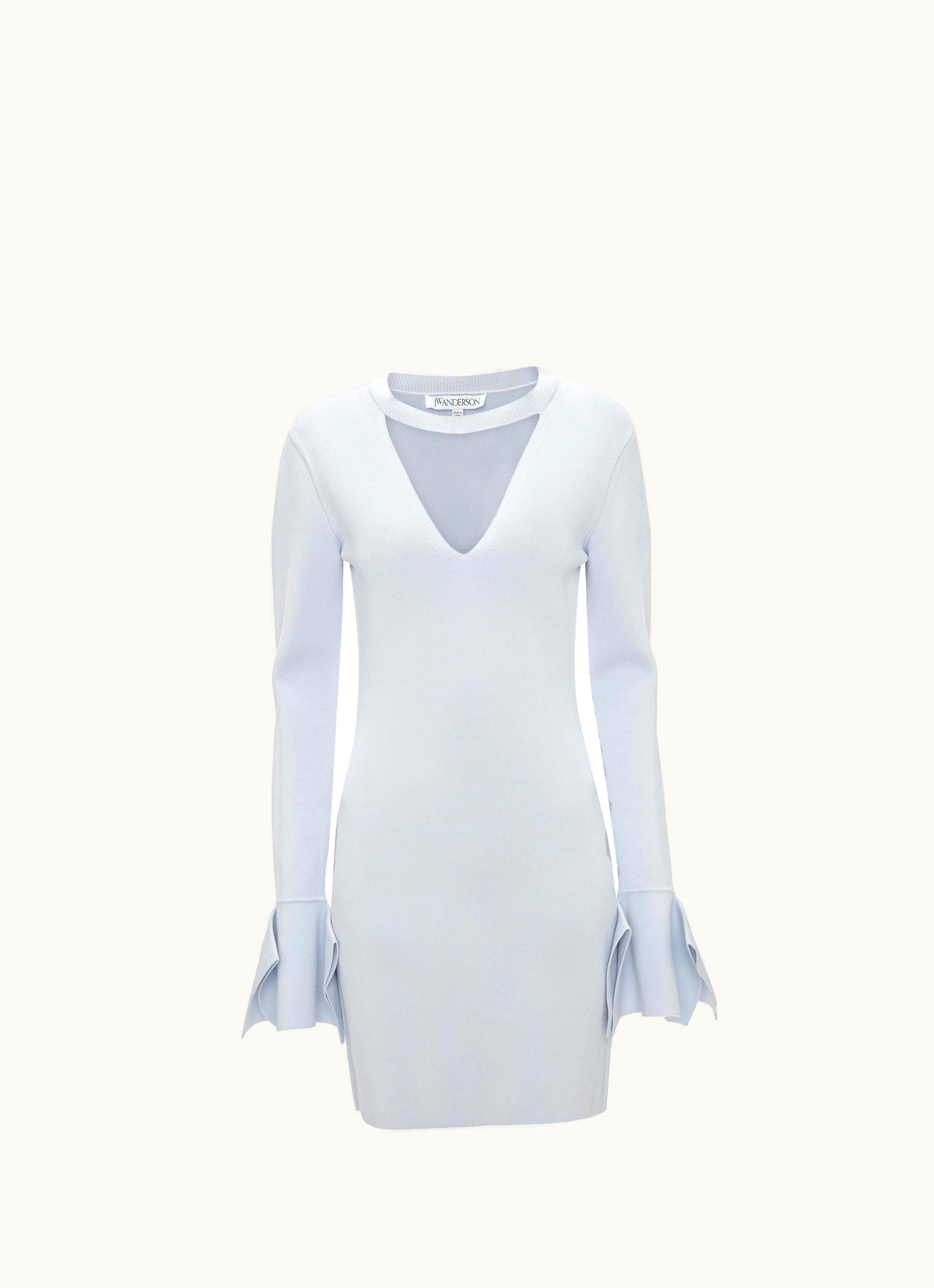 JW Anderson JW Anderson V-NECK Dress In Blue