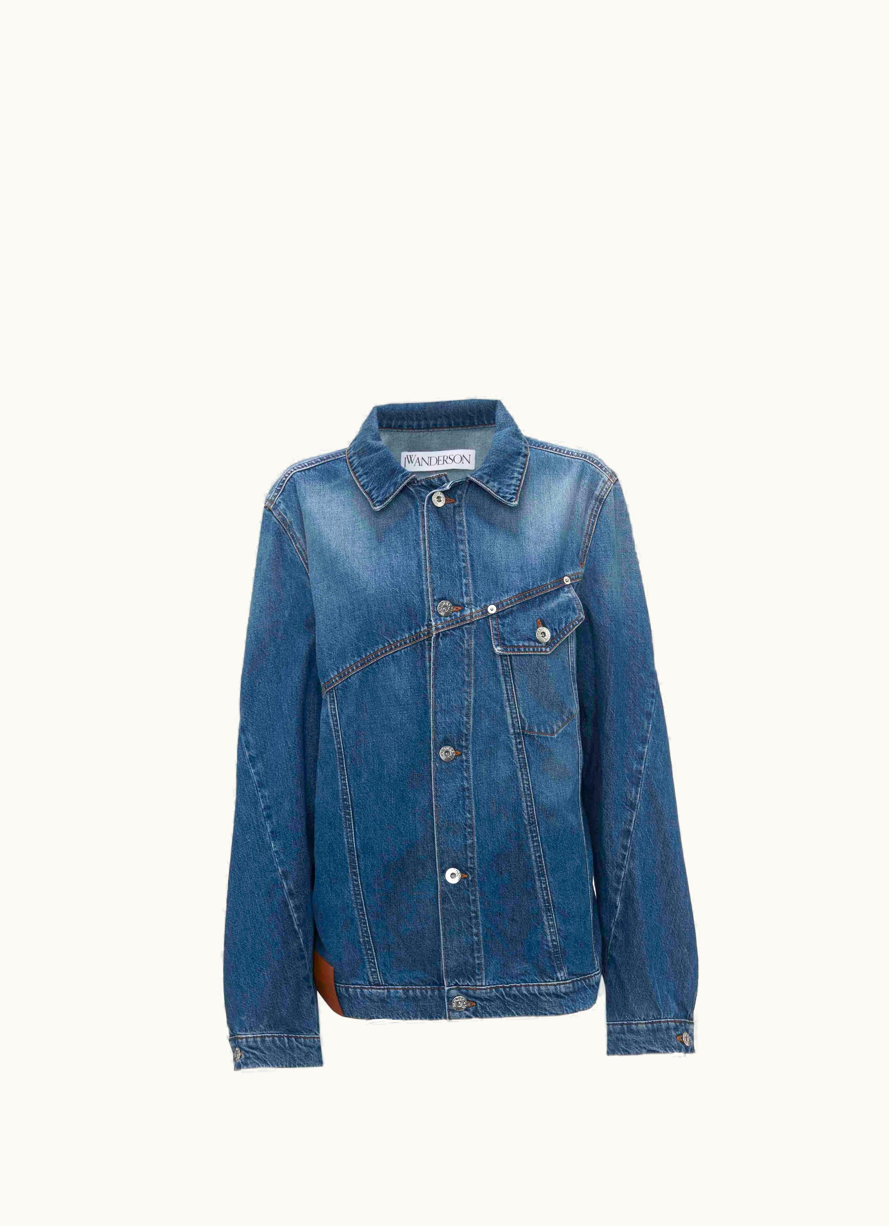 JW Anderson JW Anderson Twisted Denim Jacket In Light Blue