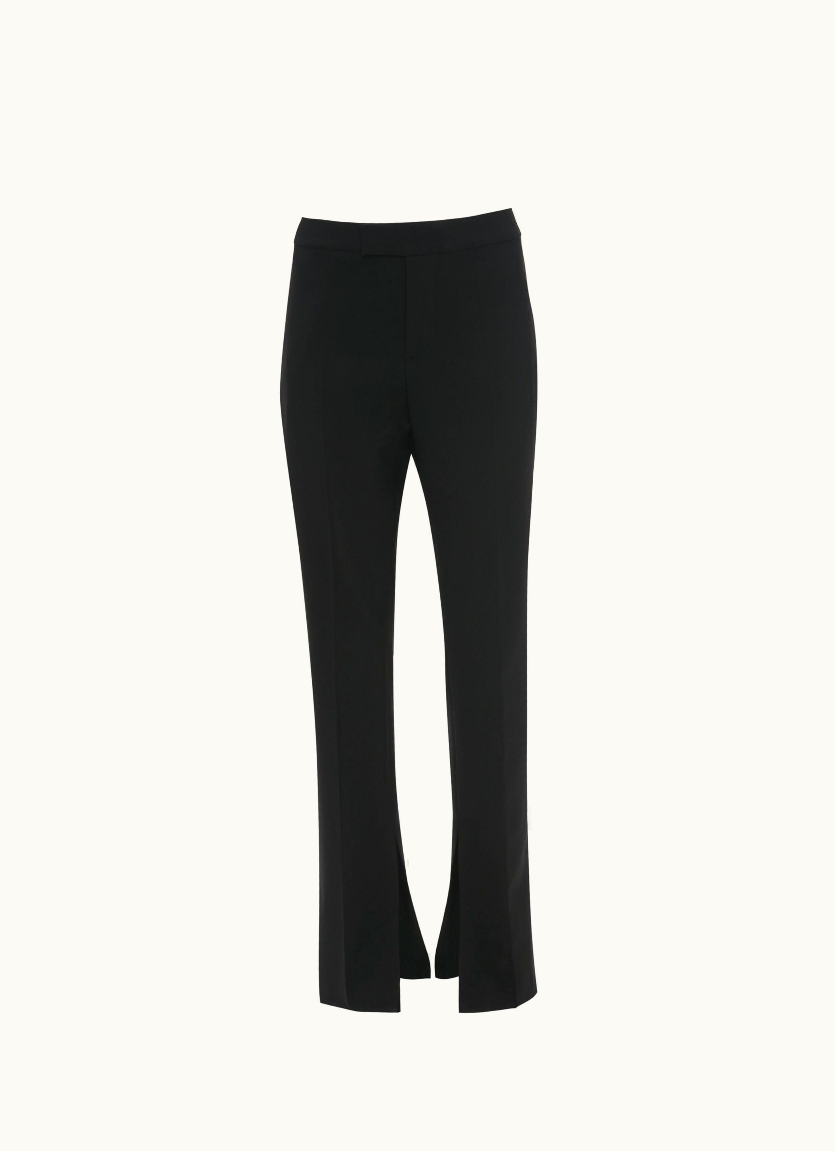 JW Anderson JW Anderson Straight Trousers With Front Slit Pockets In Black