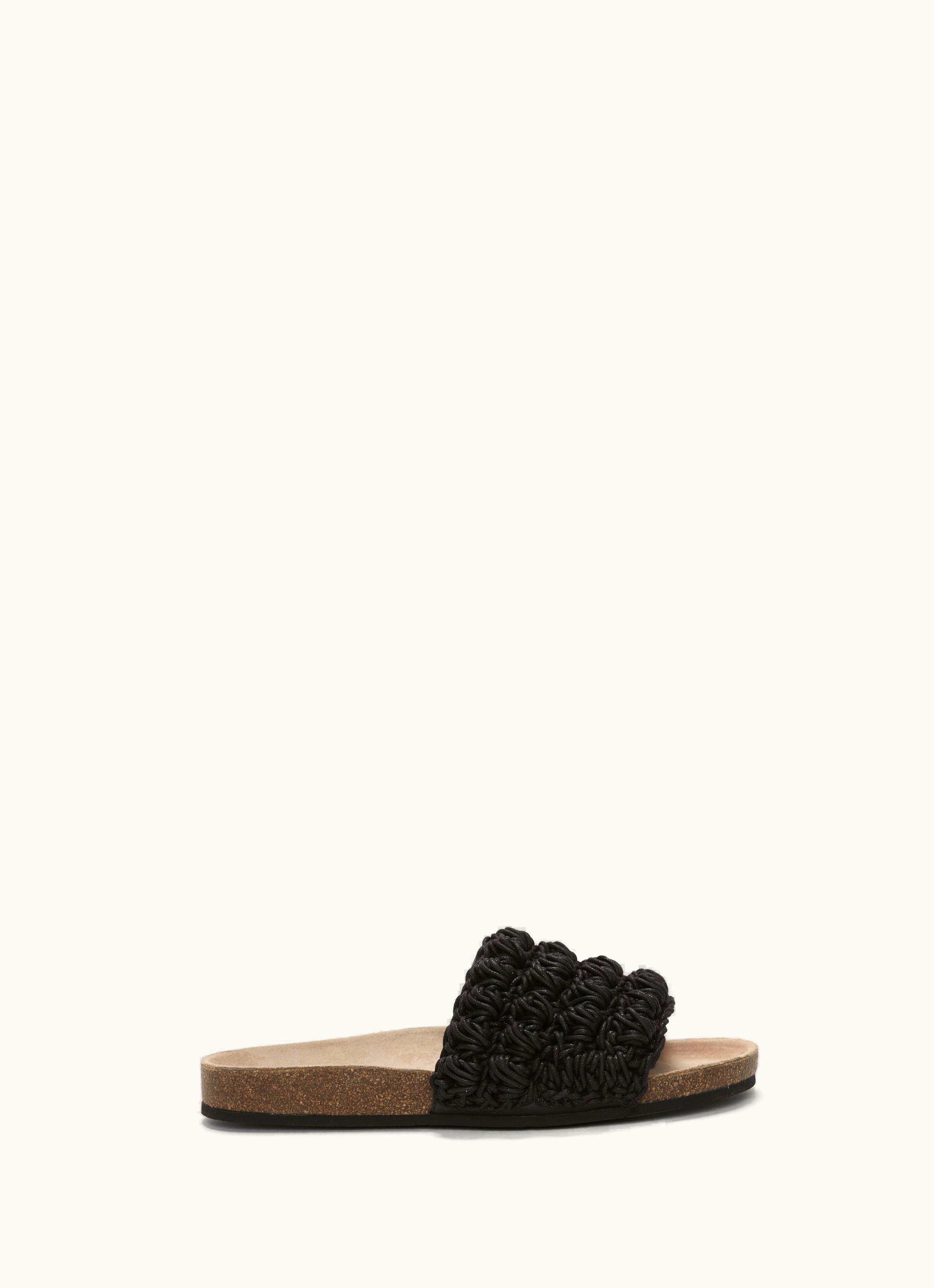 JW Anderson JW Anderson Popcorn Slides In Black