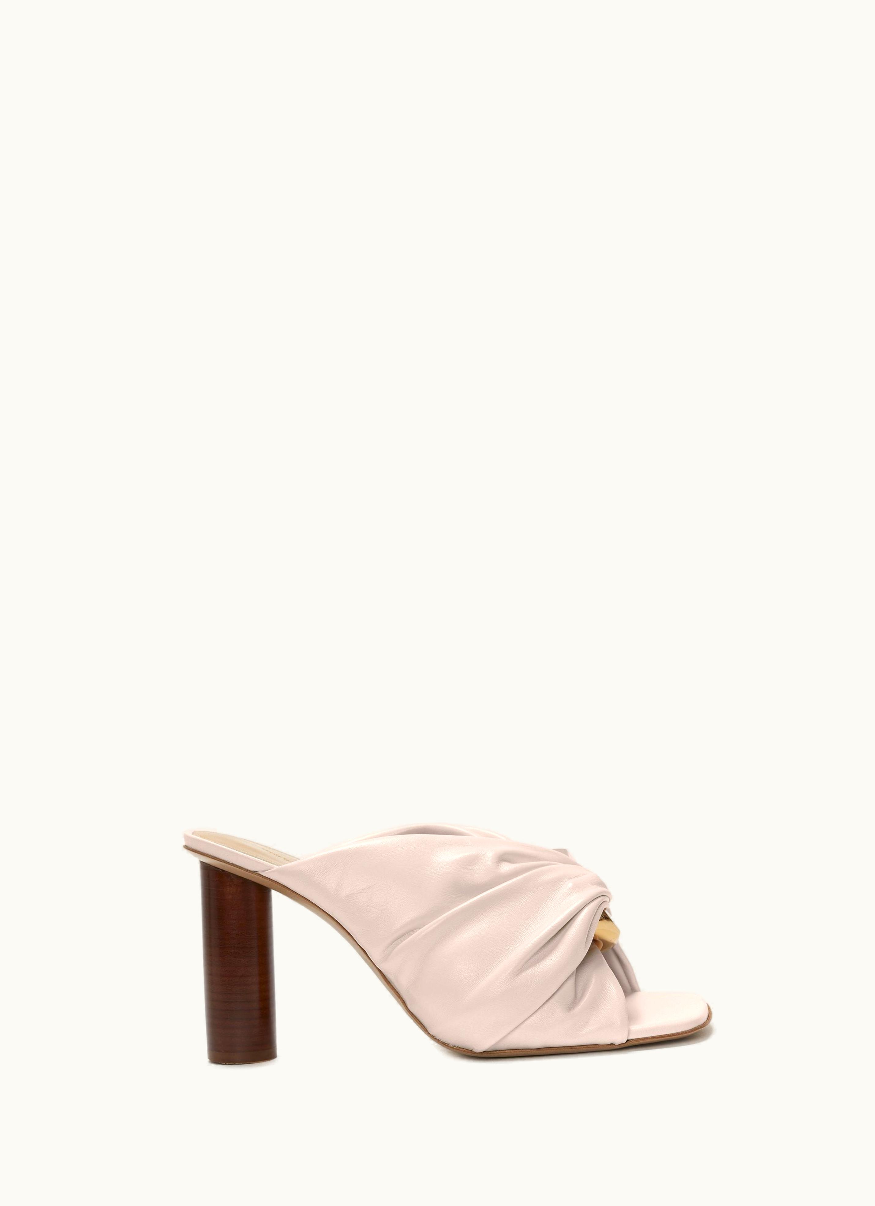 JW Anderson JW Anderson Corner Leather Mules In Pink