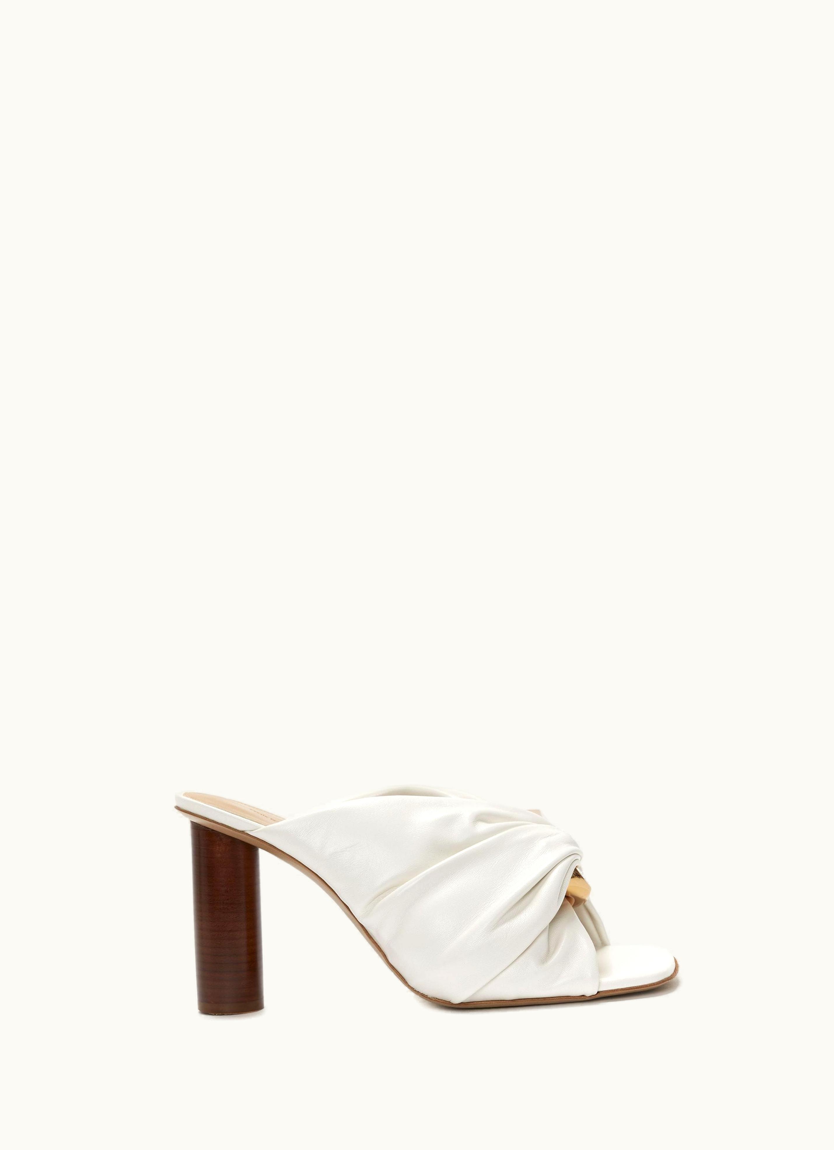 JW Anderson JW Anderson Corner Leather Mules In White