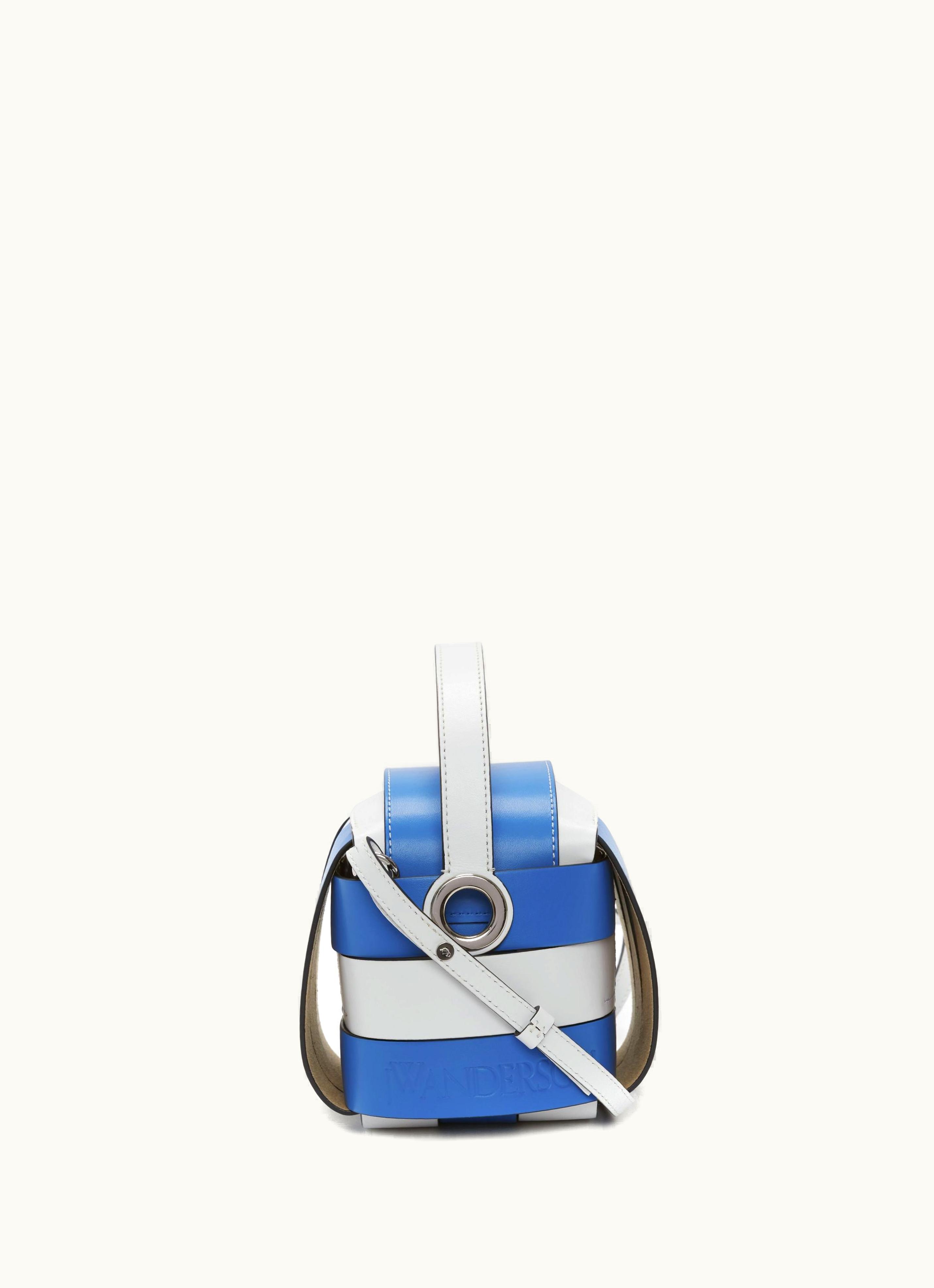 JW Anderson JW Anderson Knot Bag - Leather Top Handle Bag With Crossbody Strap In Blue