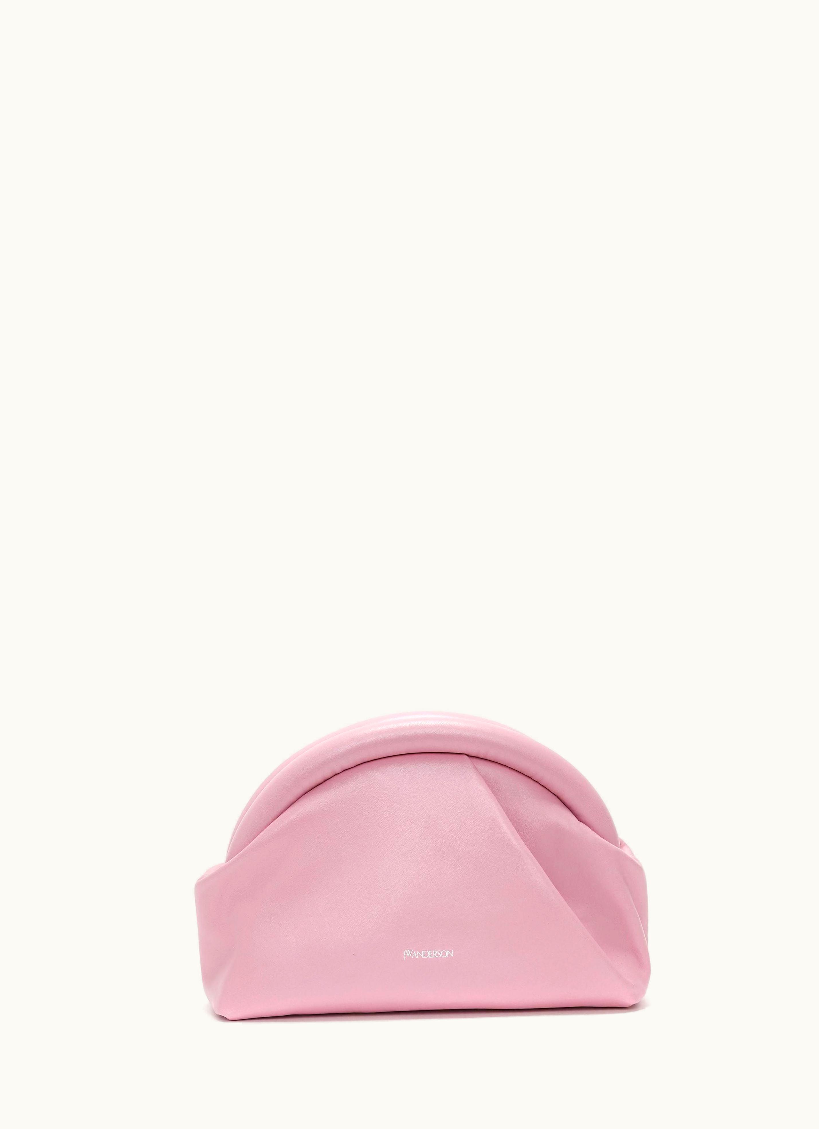 JW Anderson JW Anderson BUMPER-CLUTCH - Leather Mini Bag In Pink