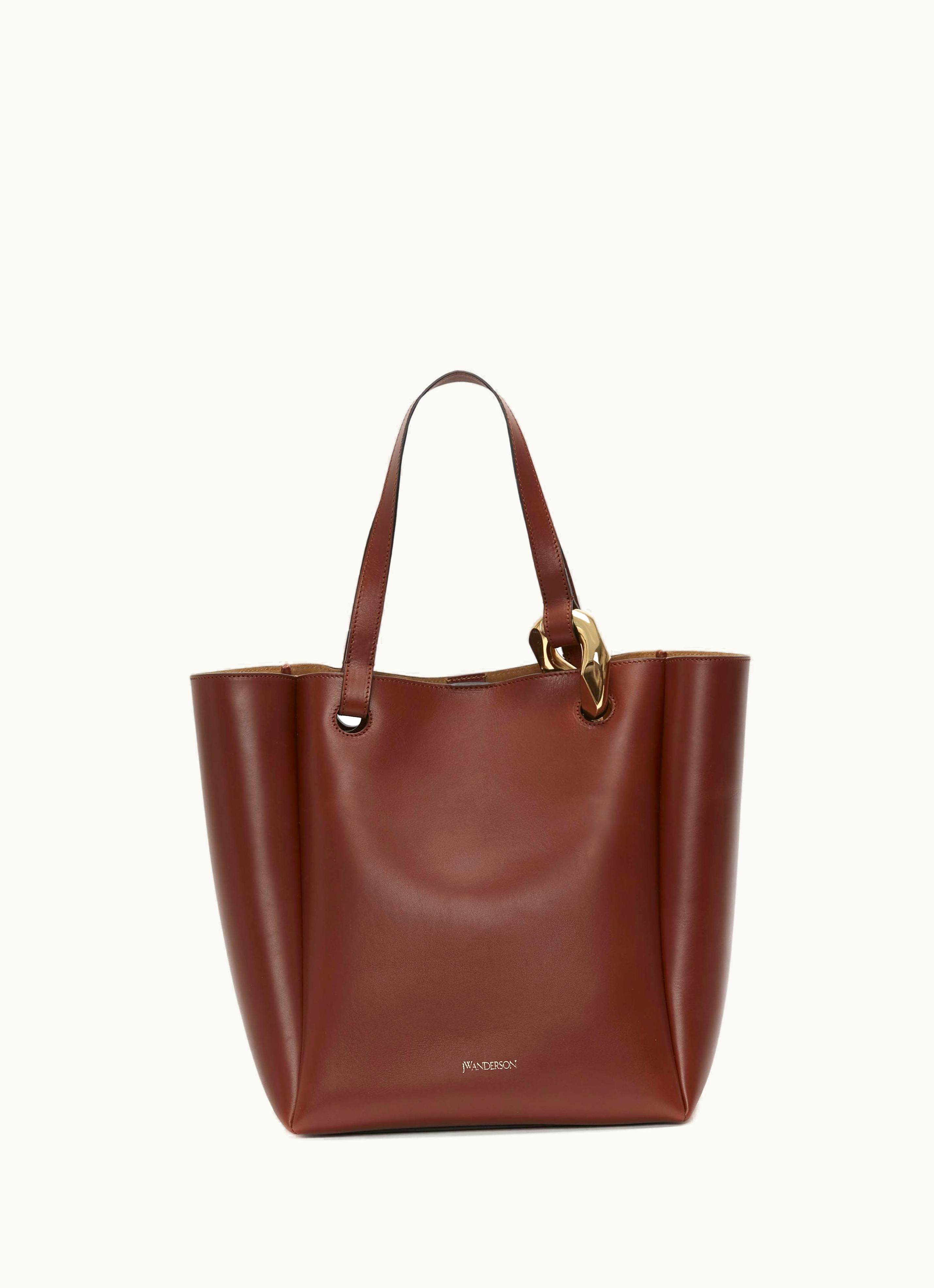 JW Anderson JW Anderson JWA Corner Tote - Leather Tote Bag In Brown