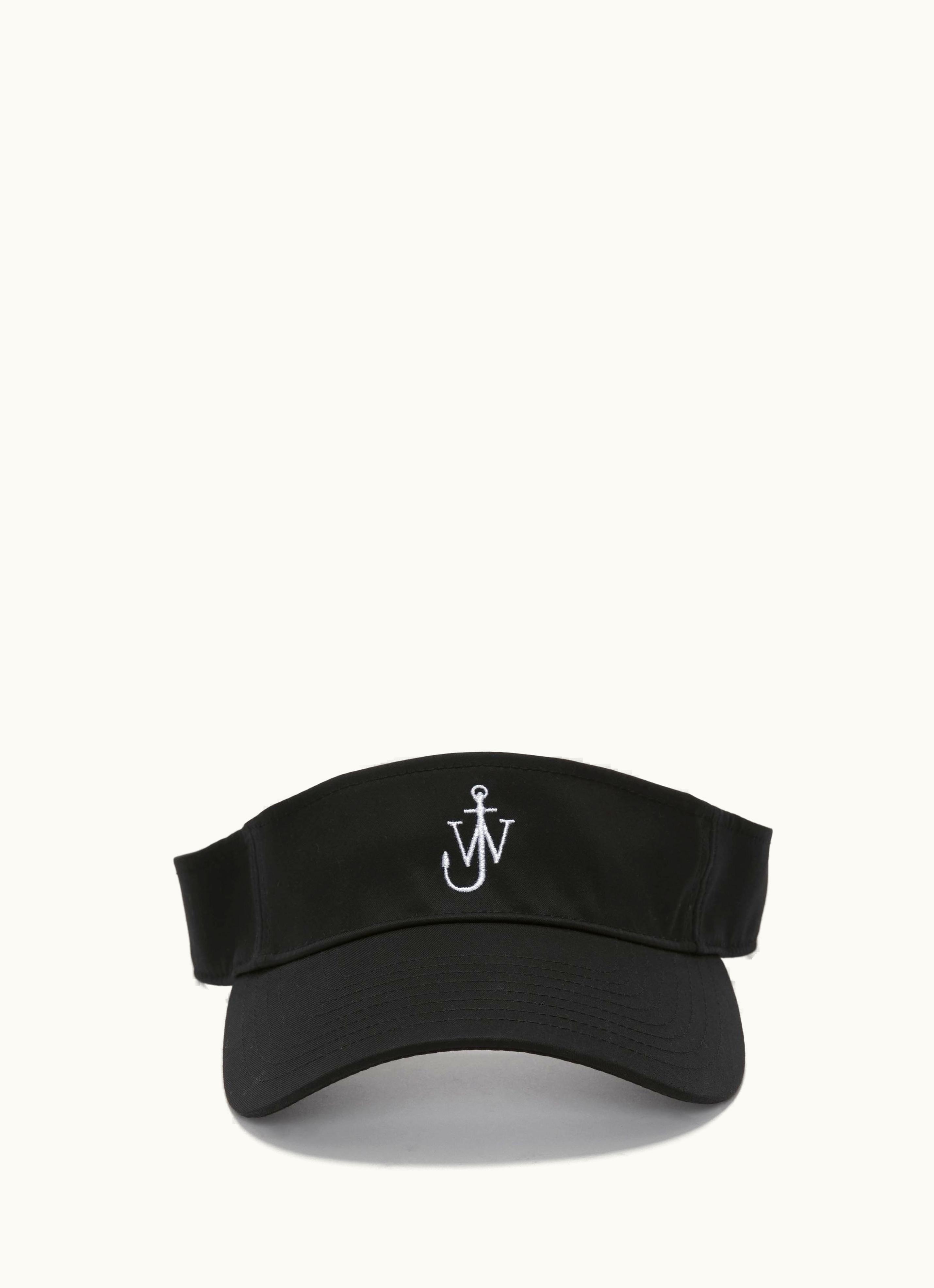 JW Anderson JW Anderson Visor With Anchor Logo In Black
