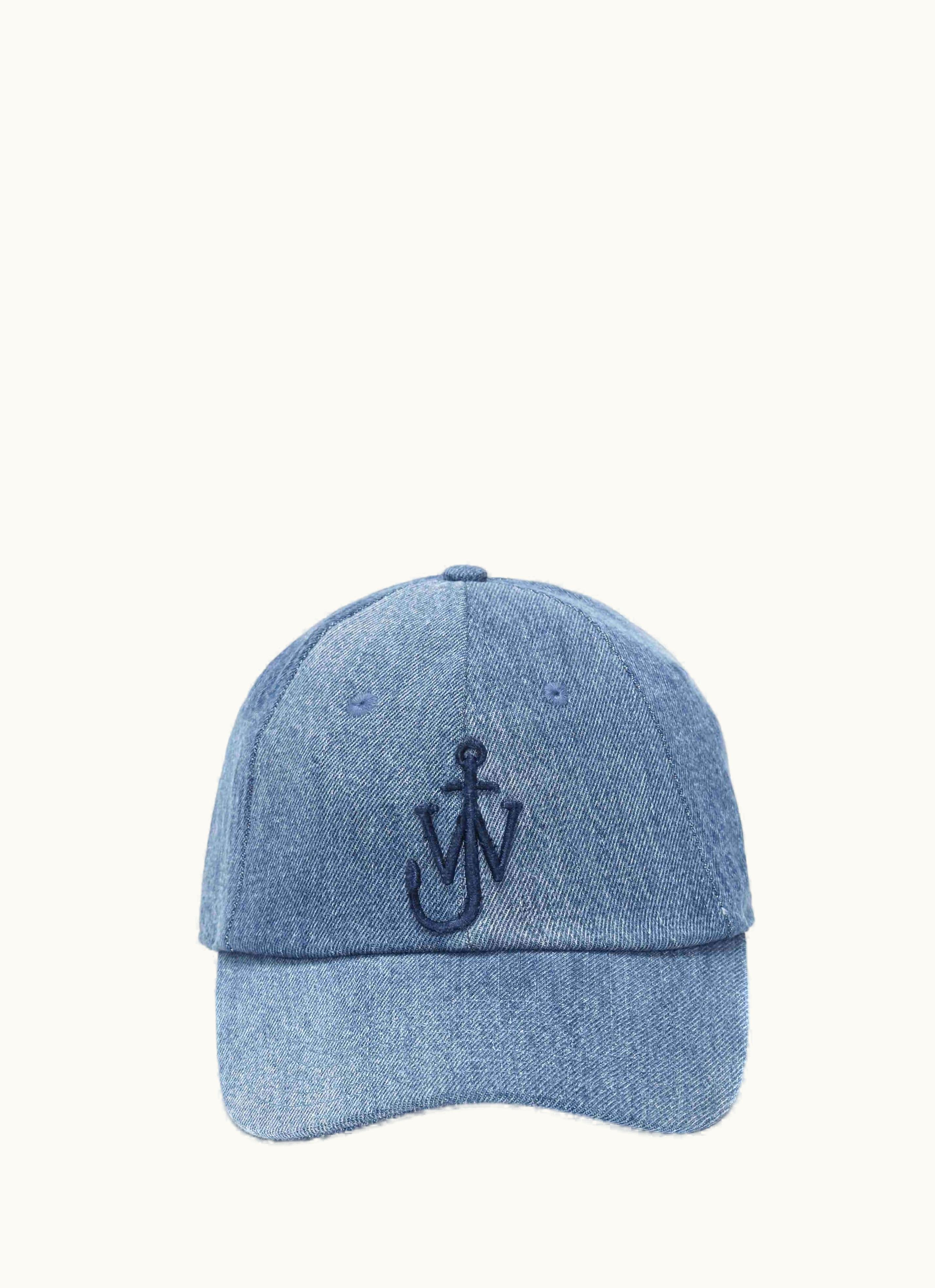 JW Anderson JW Anderson Anchor Logo Blue Denim Baseball Cap
