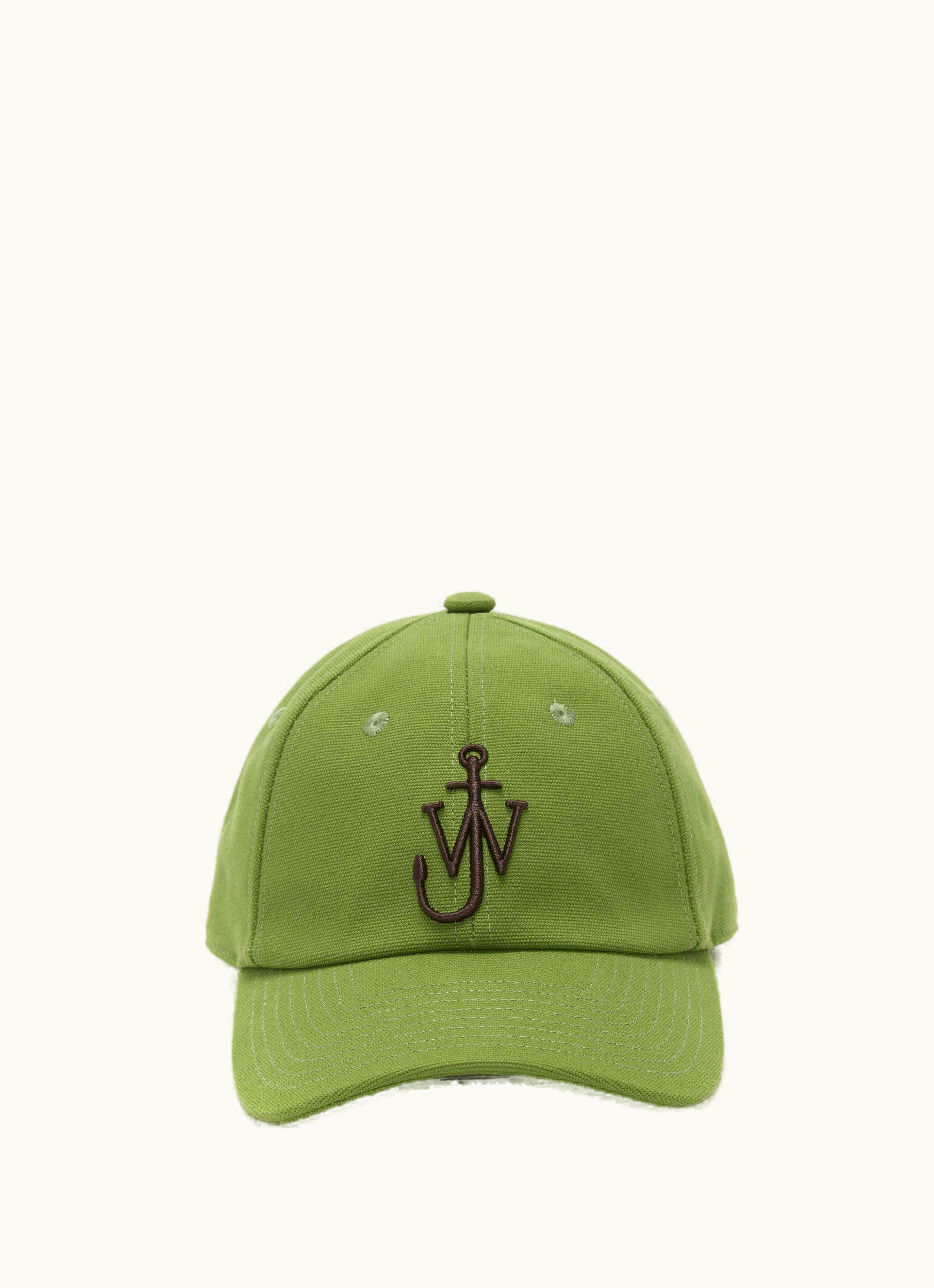 JW Anderson JW Anderson Baseball Cap With Anchor Logo In Green