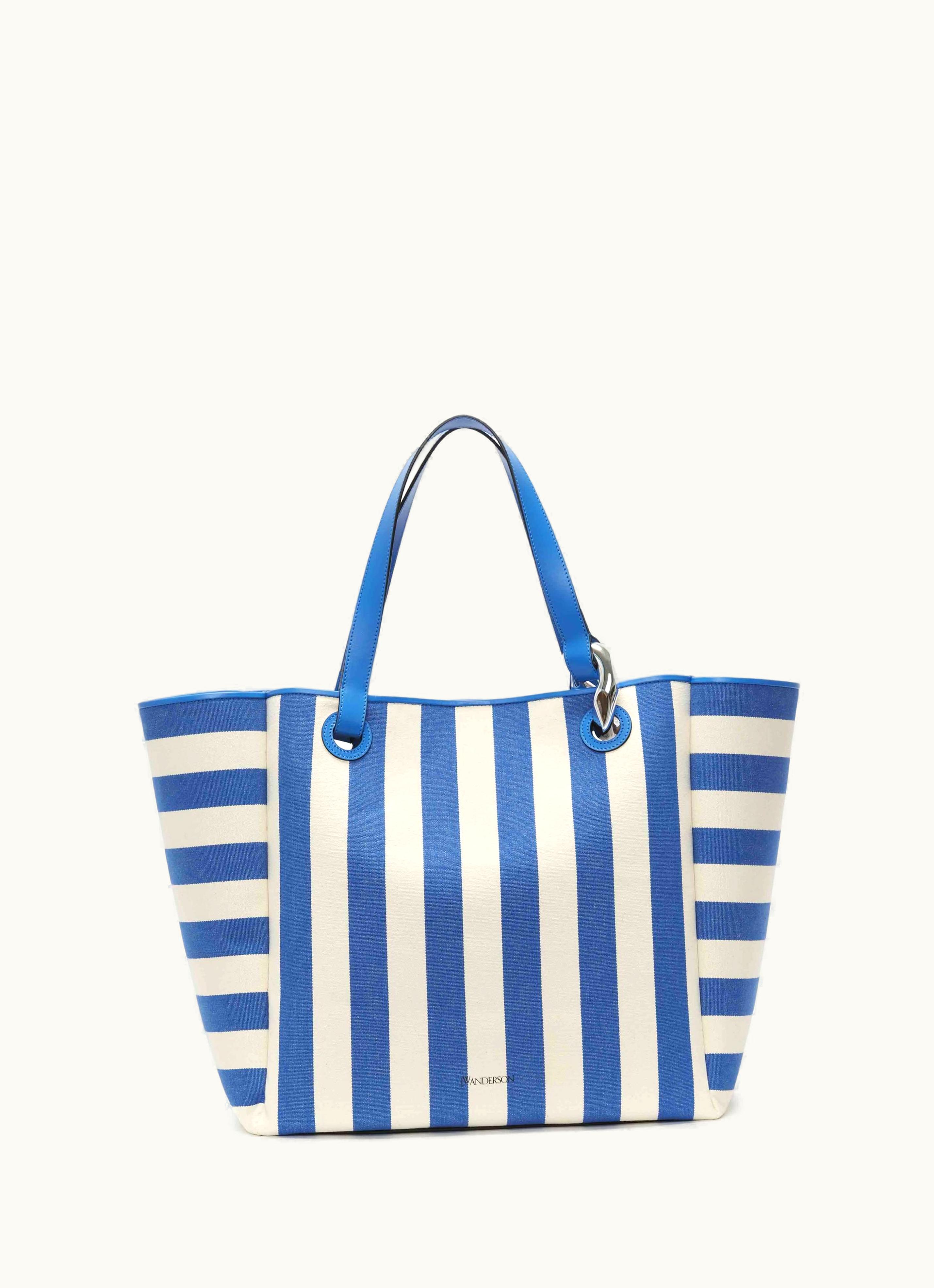 JW Anderson JW Anderson Large JWA Corner Tote - Canvas Tote Bag In Blue