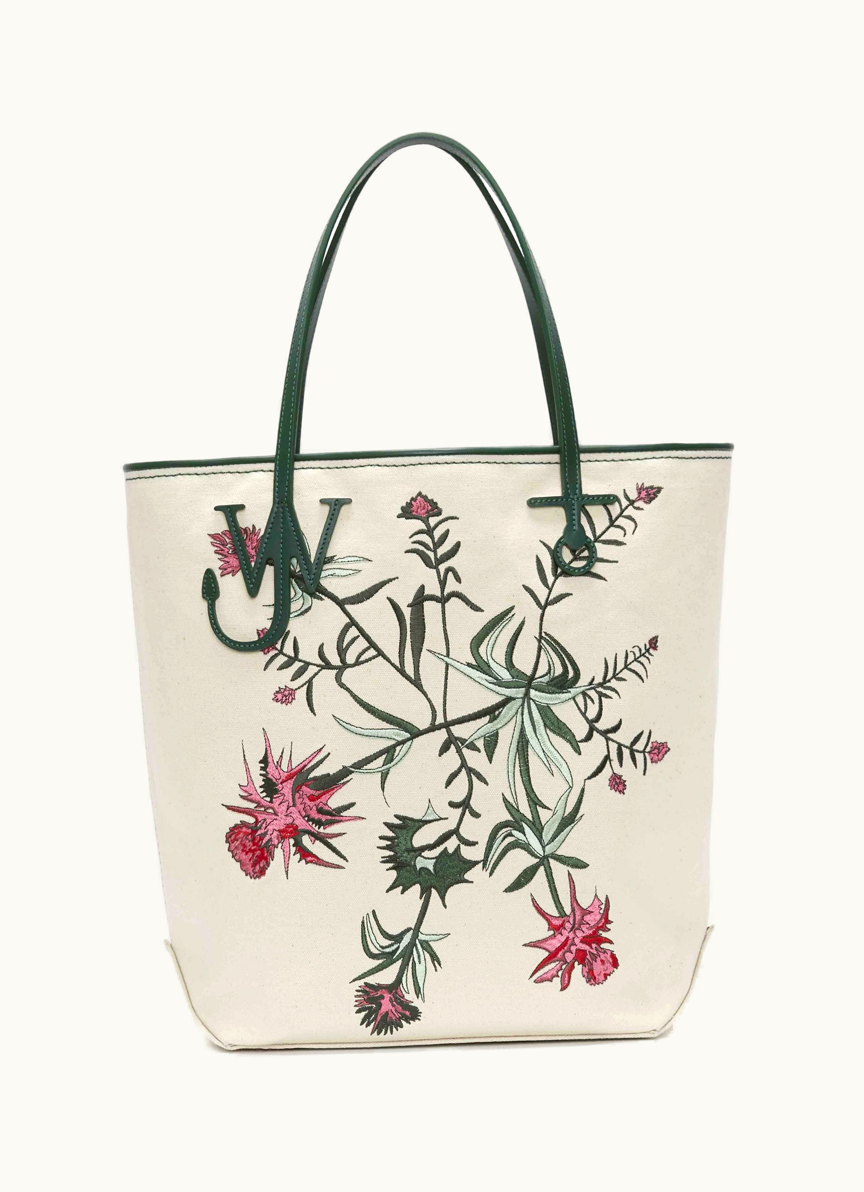 JW Anderson JW Anderson Tall Anchor Tote - Canvas Tote Bag In White