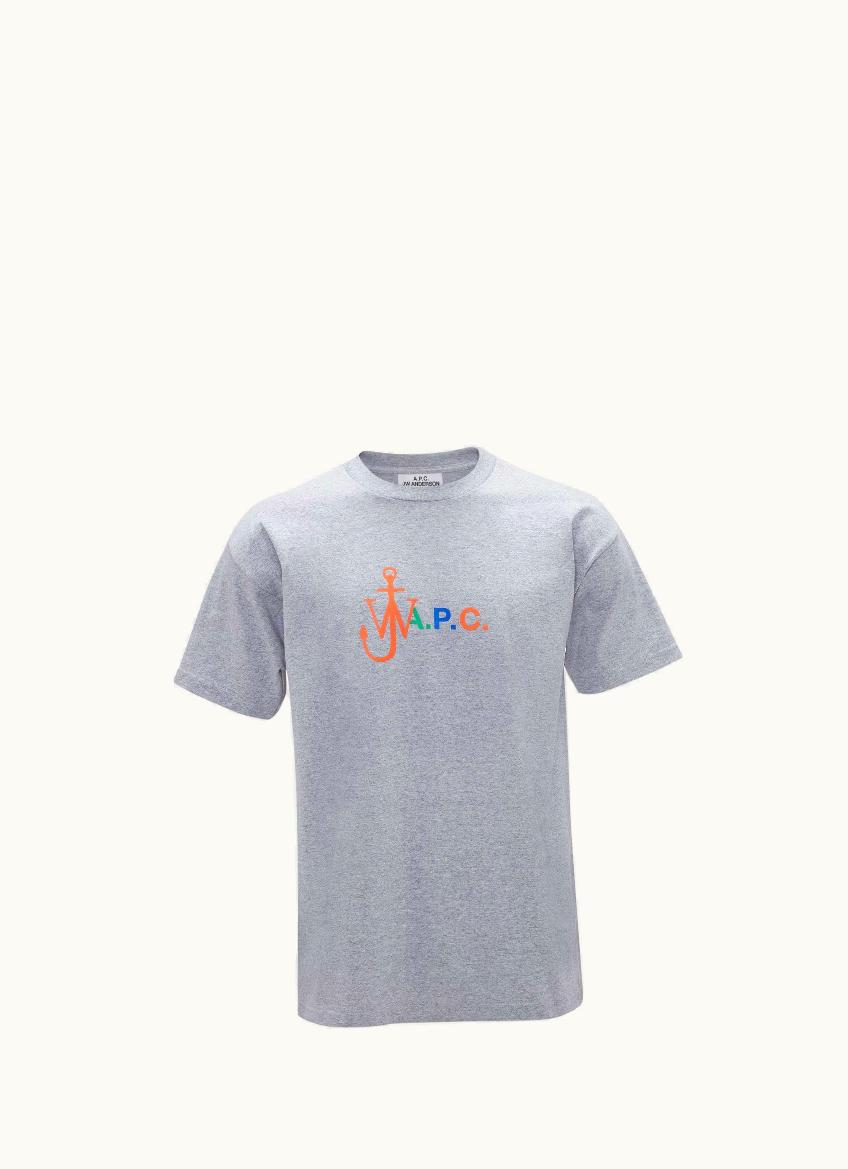 JW Anderson A.P.C. X JW Anderson - Anchor Tee - Classic Fit T-SHIRT In Grey