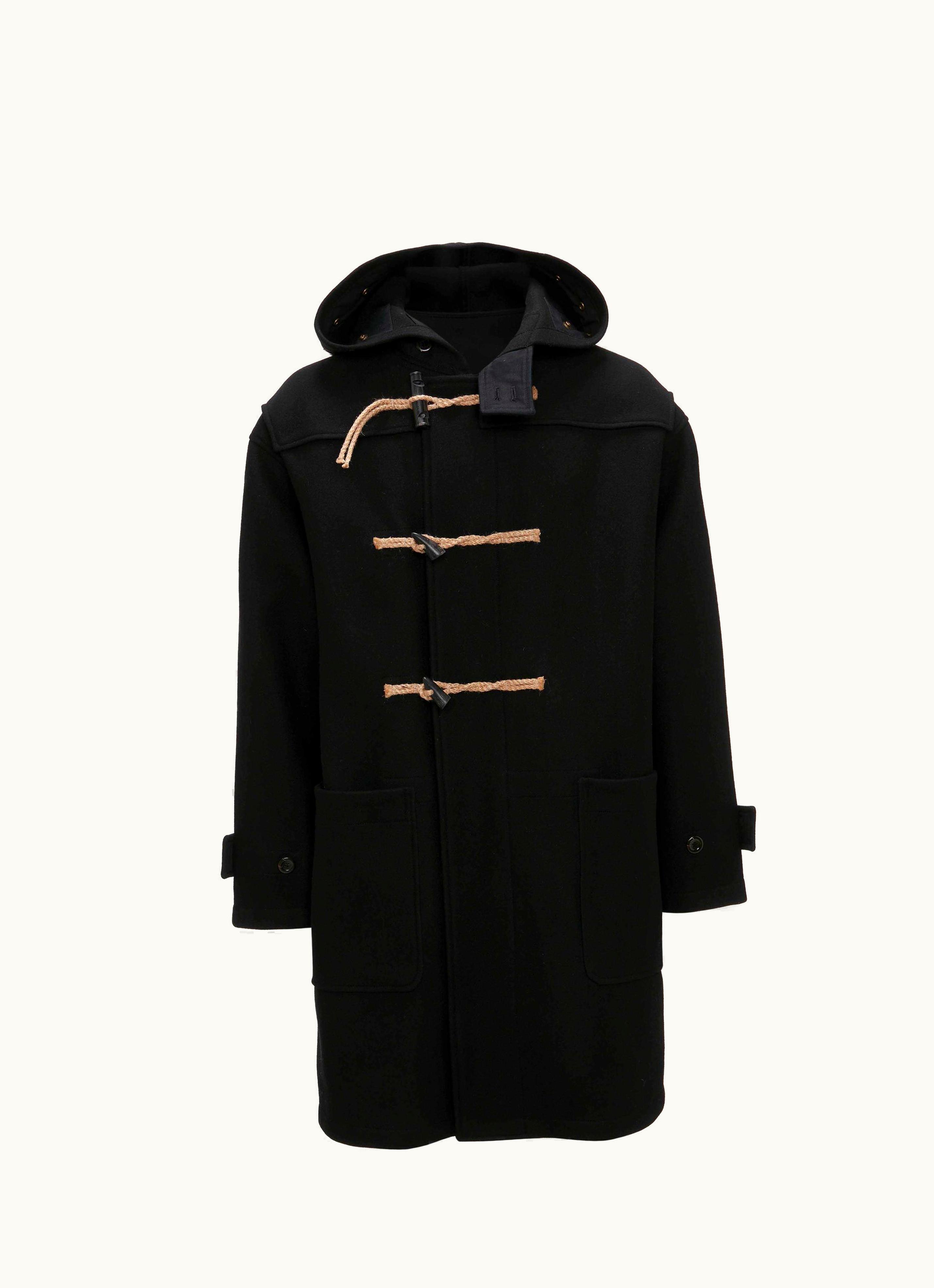 JW Anderson A.P.C. X JW Anderson - Manteau Colin - Duffle Coat In Black