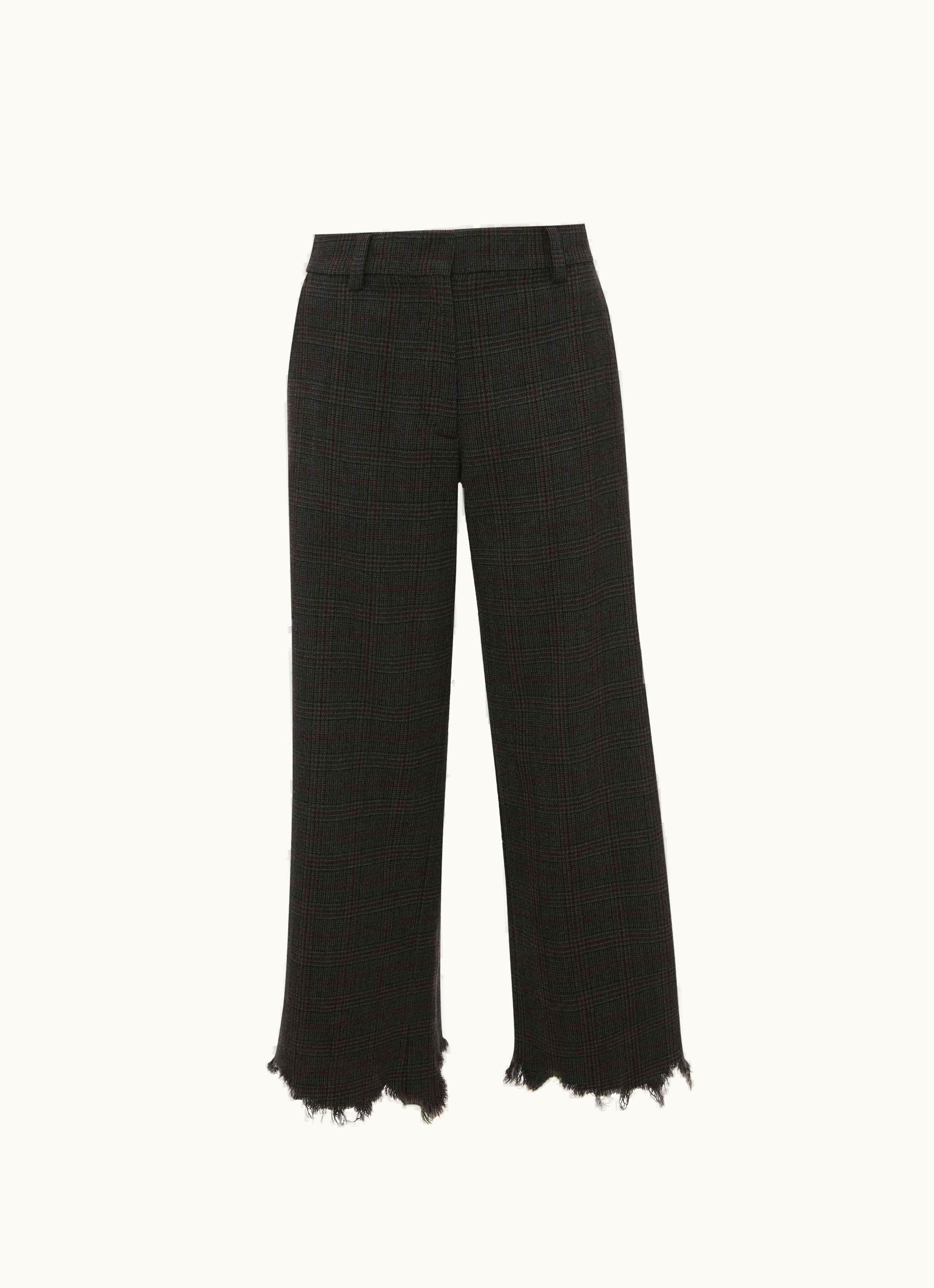 JW Anderson JW Anderson Distressed Straight Fit Trousers In Grey