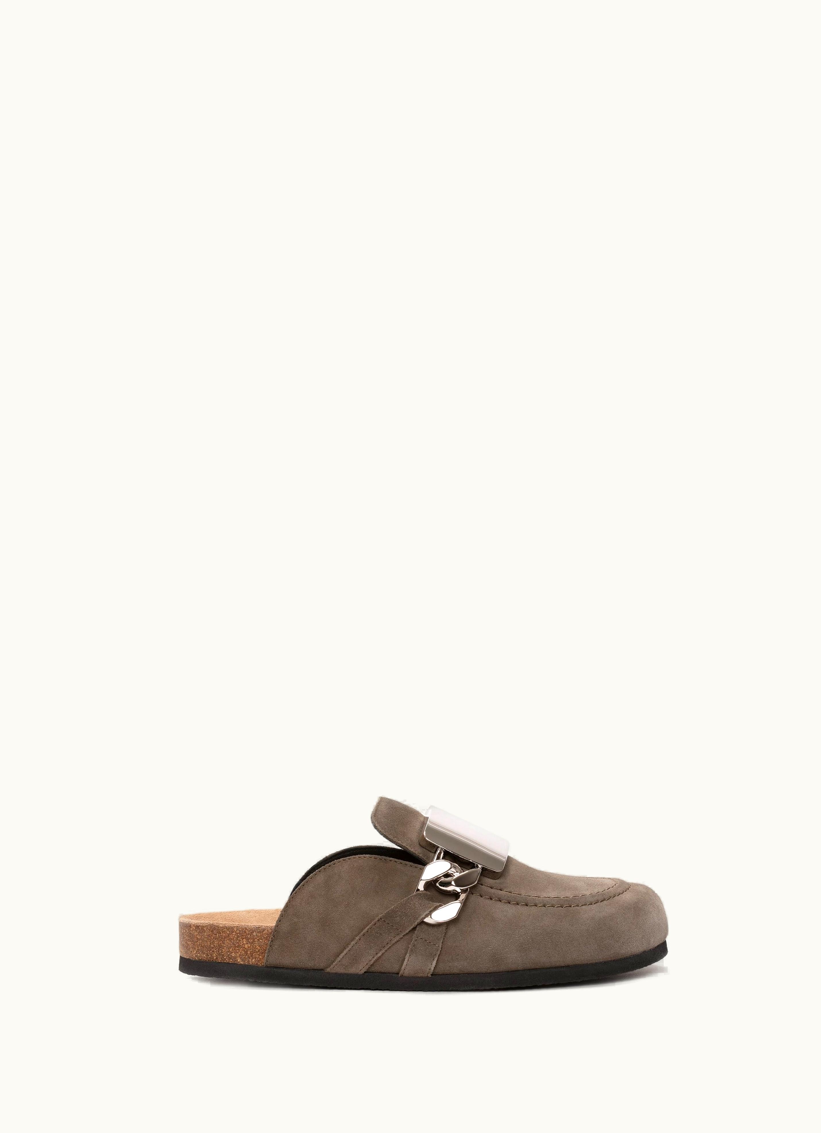 JW Anderson JW Anderson Gourmet Chain Loafer Mules In Grey